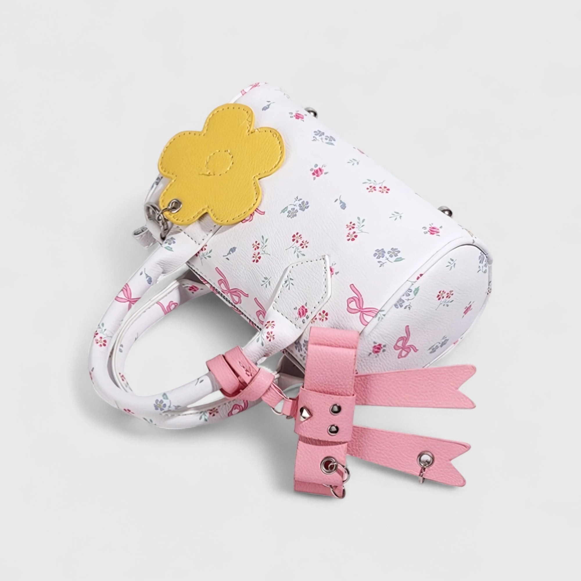 Floral Butterfly Garden Boston Bag