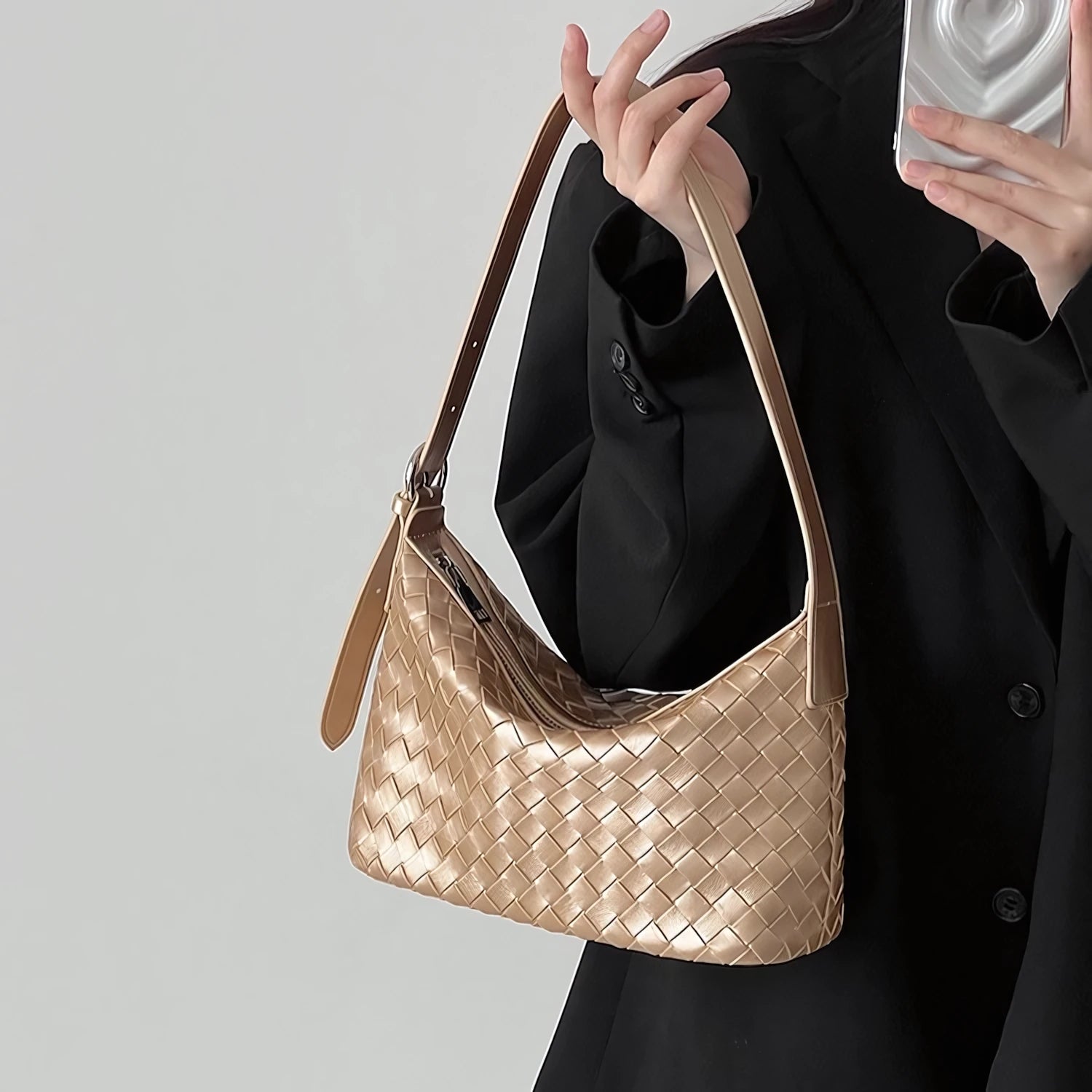 California Sunbeam – Handwoven Box Shoulder Bag