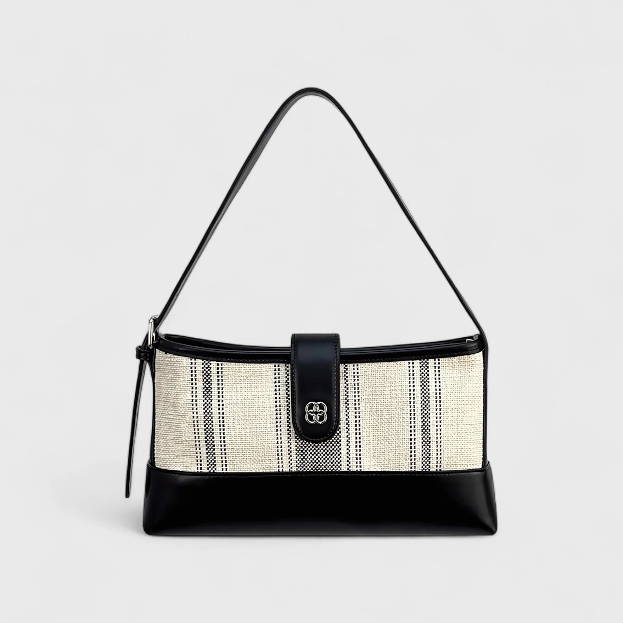 Kite in the Breeze – Linen Stripe Shoulder Bag