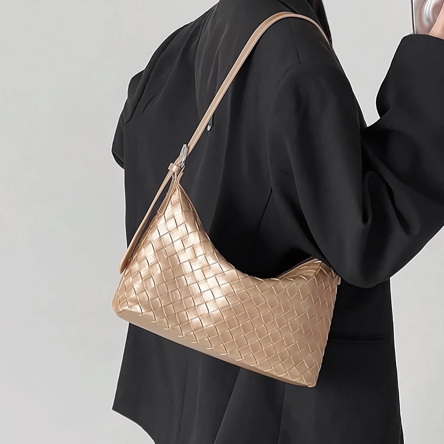 California Sunbeam – Handwoven Box Shoulder Bag