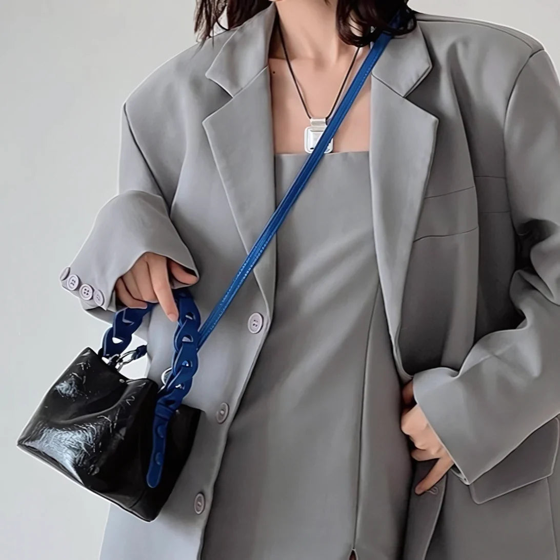 Coastal Glow - Glossy Bucket Bag