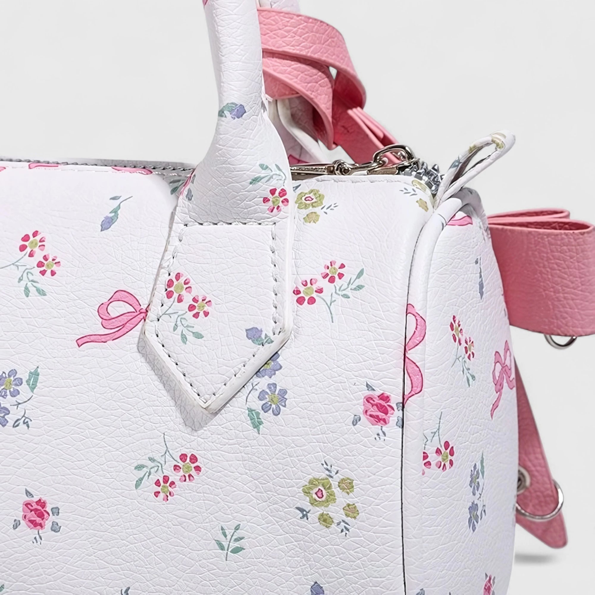 Floral Butterfly Garden Boston Bag