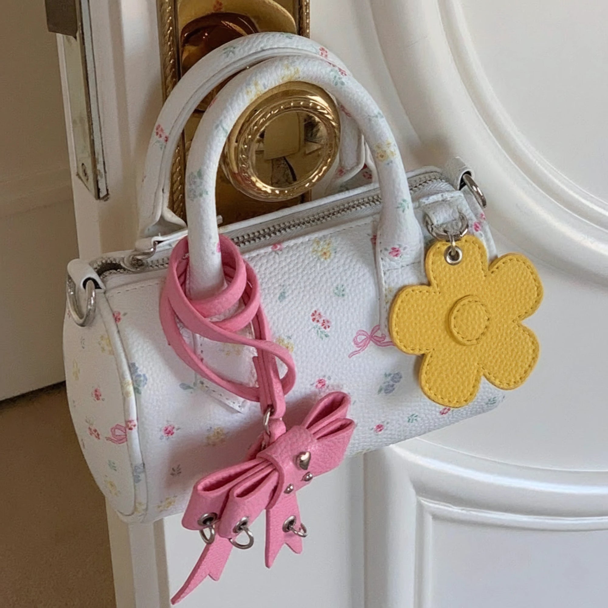 Floral Butterfly Garden Boston Bag