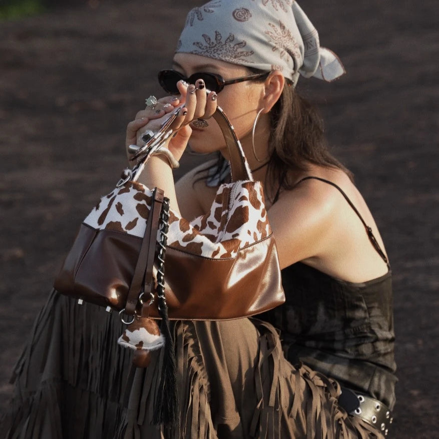 Wild Muse Hair-On Leather Hobo