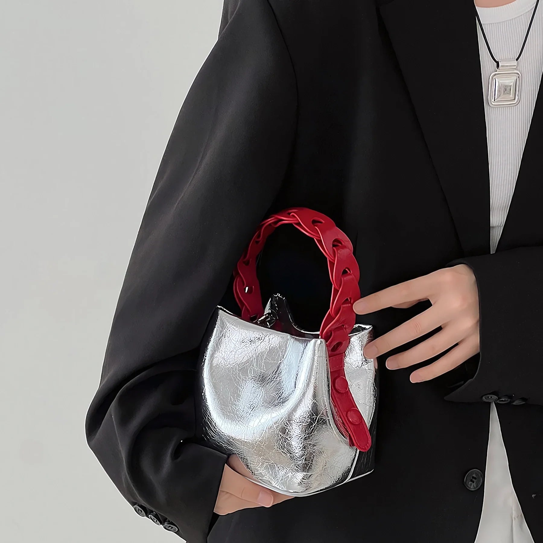 Coastal Glow - Glossy Bucket Bag