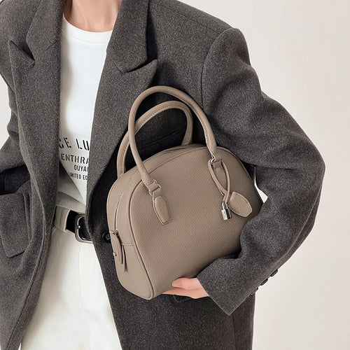 Arc Key - Pebbled Boston Bag