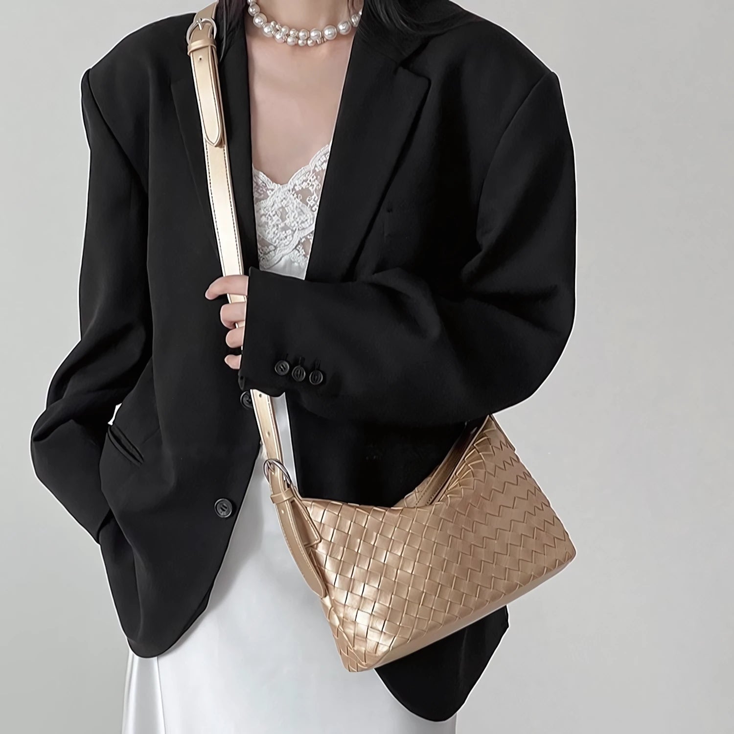 California Sunbeam – Handwoven Box Shoulder Bag