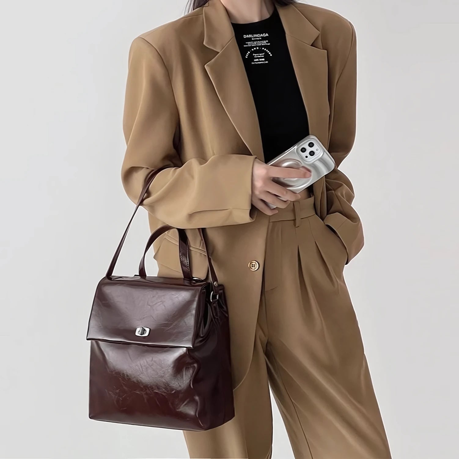 Library Hour – Glossed Convertible Backpack