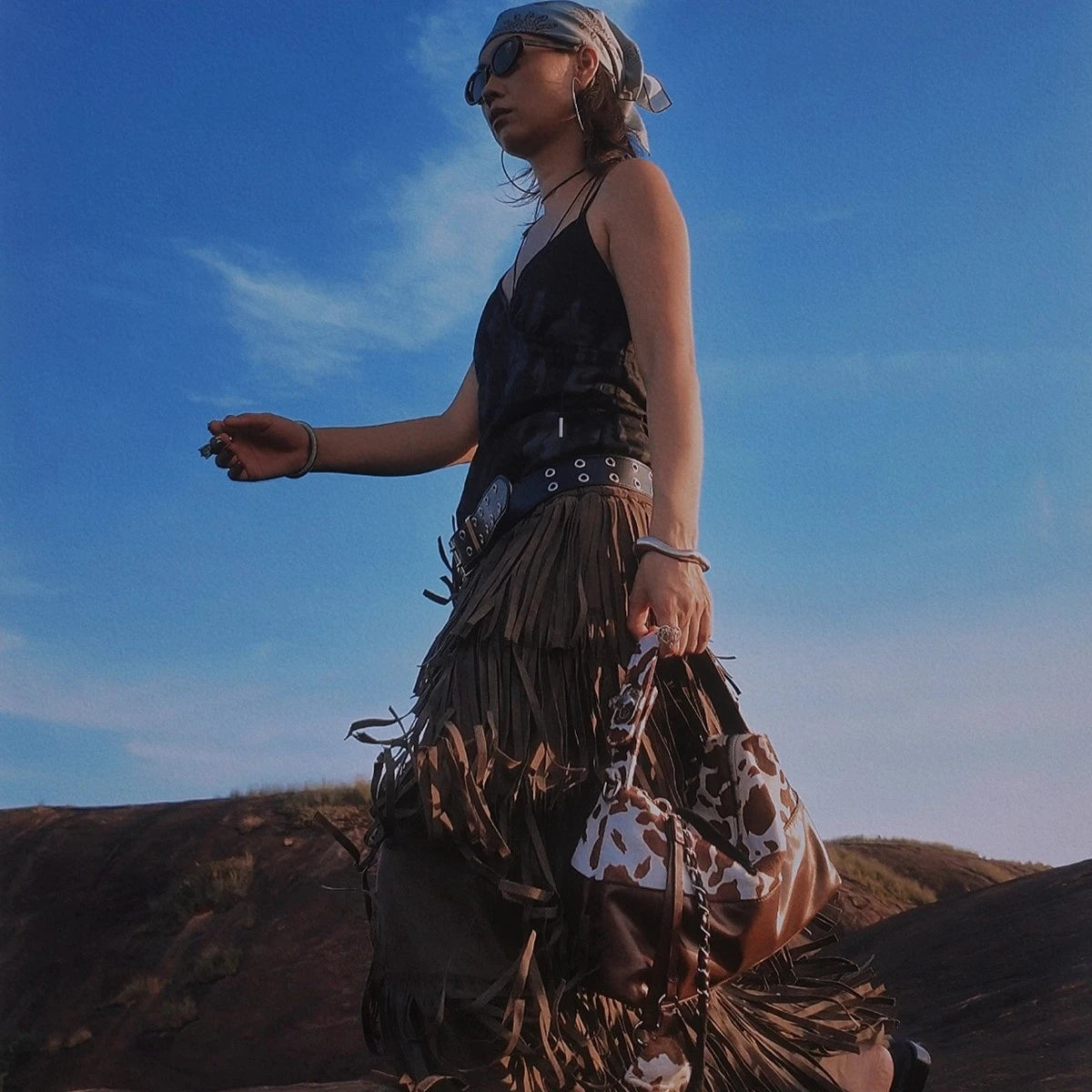 Wild Muse Hair-On Leather Hobo