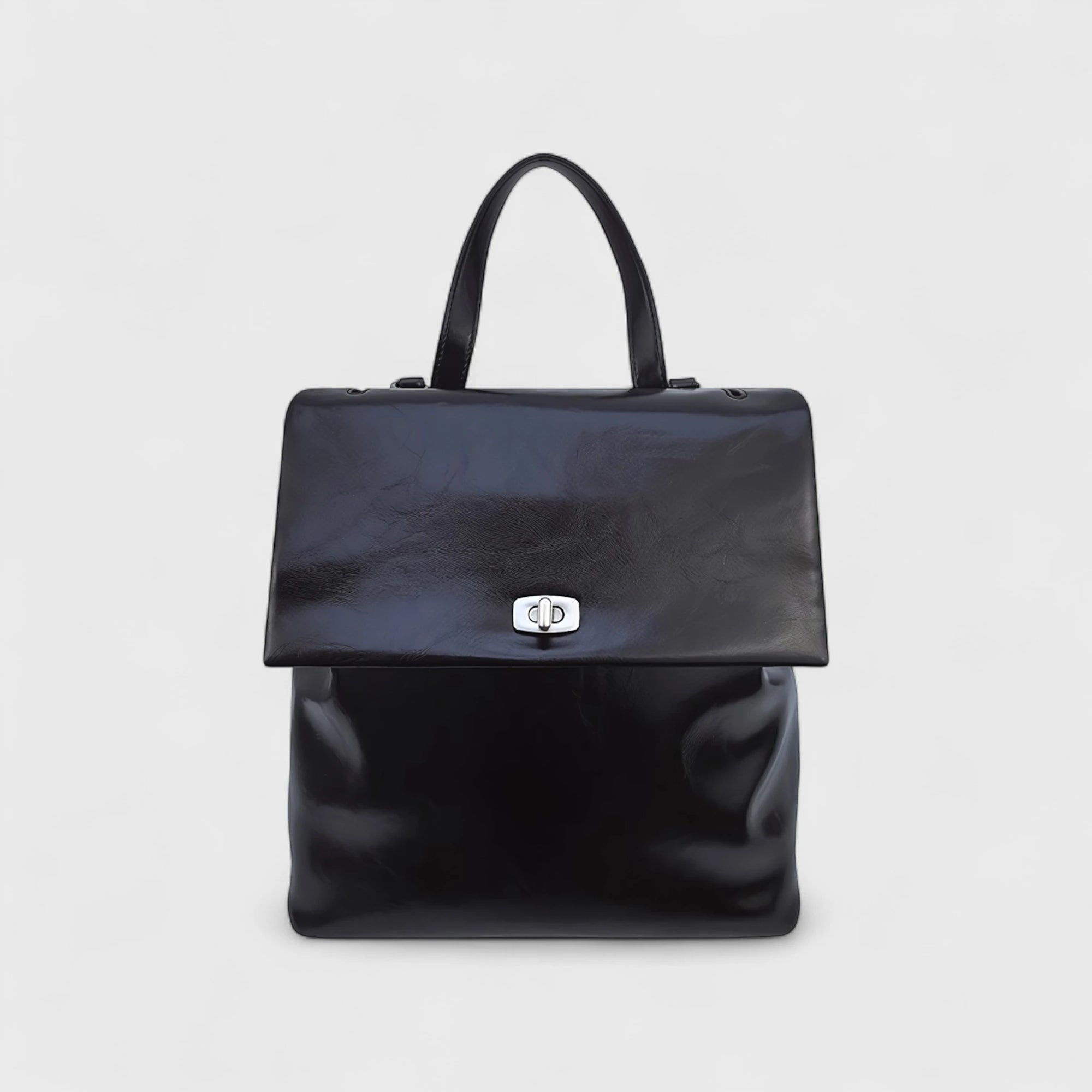 Library Hour – Glossed Convertible Backpack