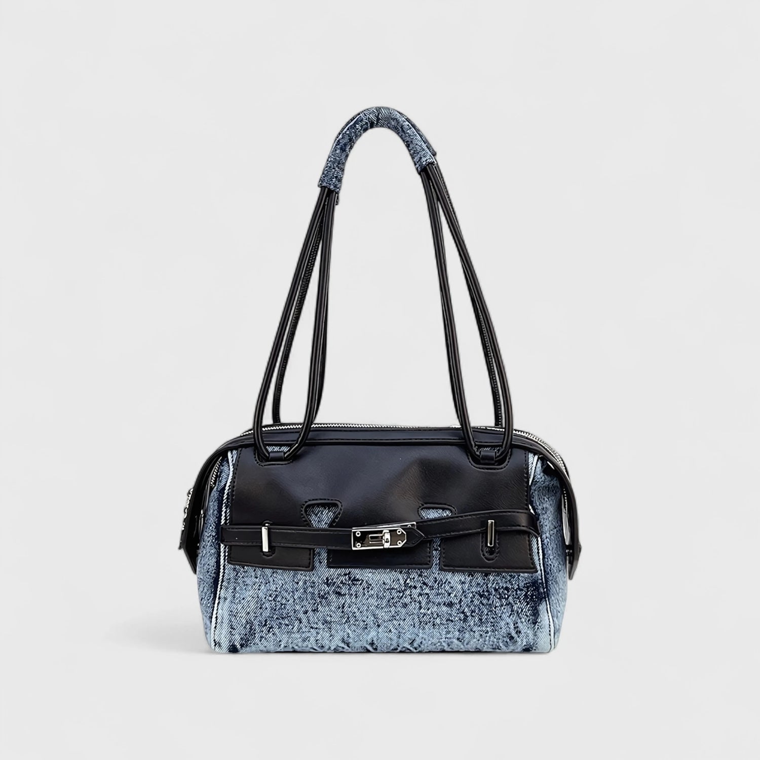 Blue Highway - Triple-Zip Denim Bowling Bag