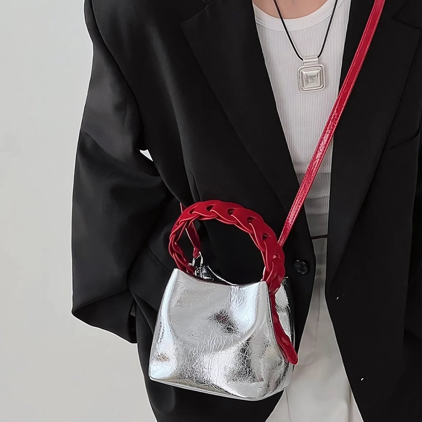 Coastal Glow - Glossy Bucket Bag