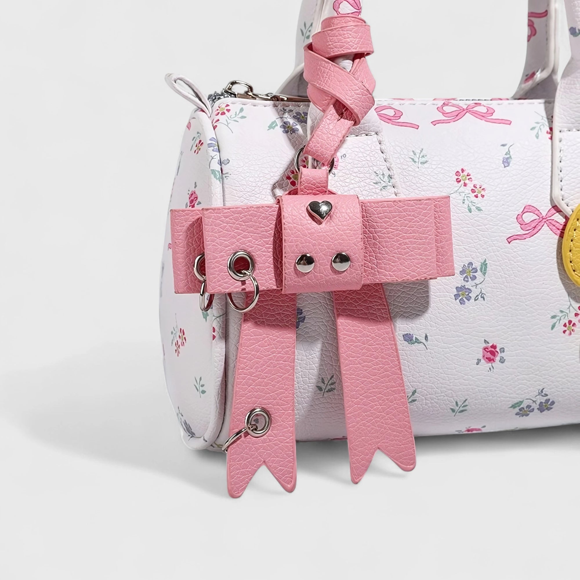 Floral Butterfly Garden Boston Bag