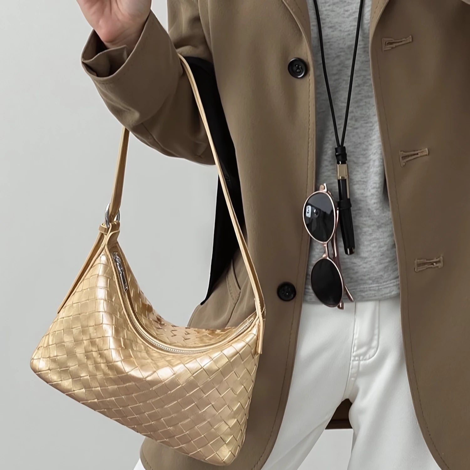 California Sunbeam – Handwoven Box Shoulder Bag