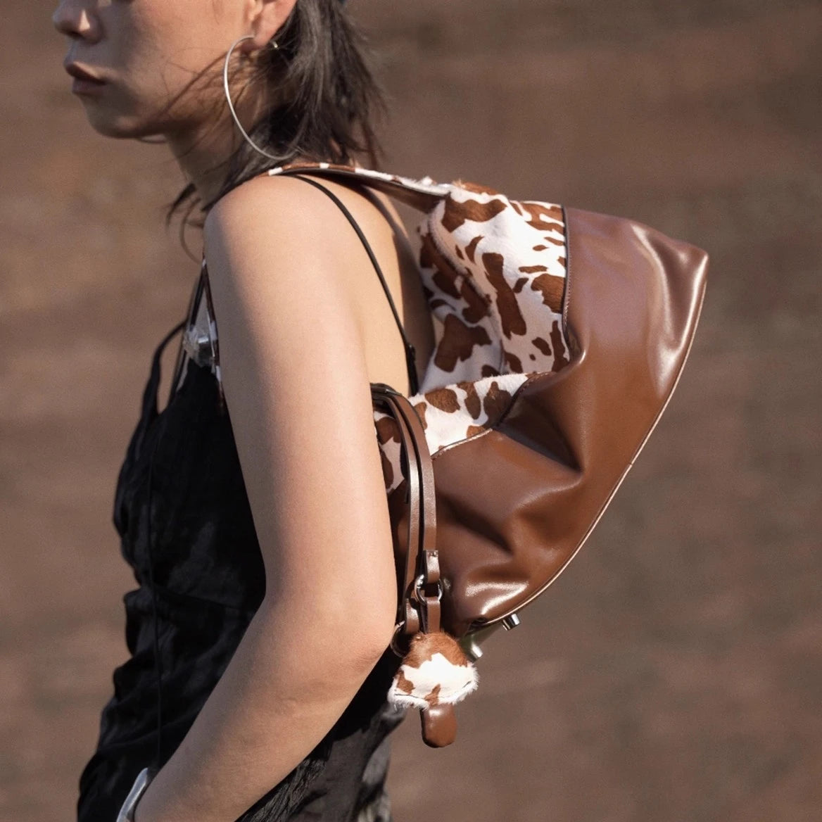 Wild Muse Hair-On Leather Hobo