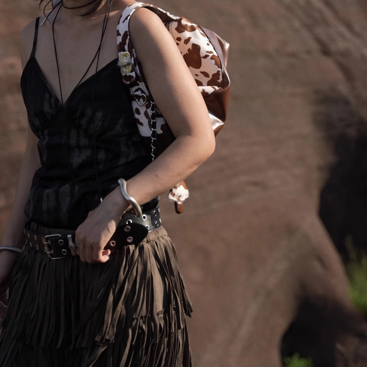 Wild Muse Hair-On Leather Hobo