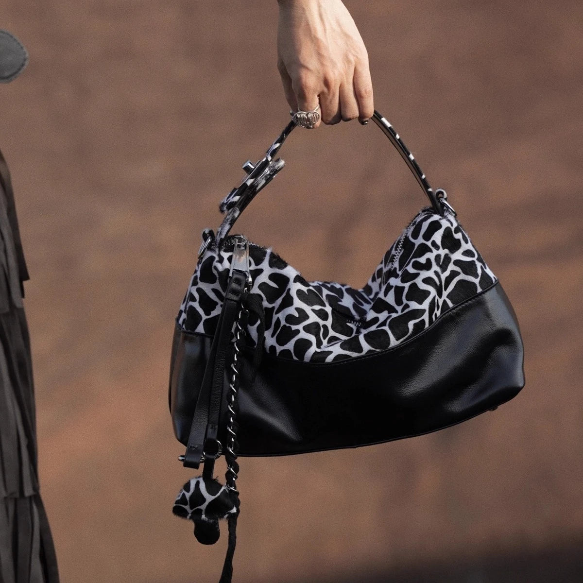 Wild Muse Hair-On Leather Hobo