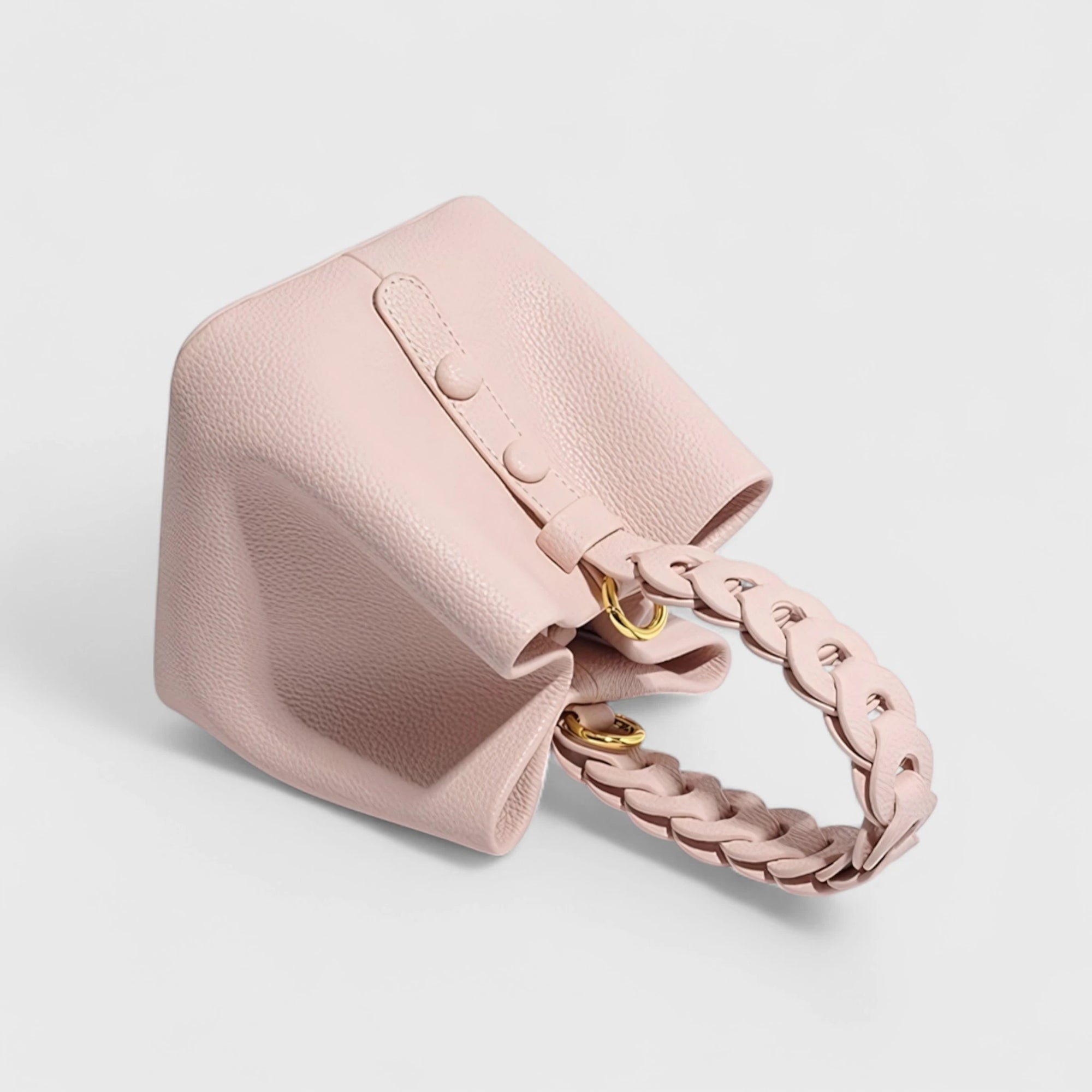 Whisper Soft - Braided Bucket Bag for Effortless Grace