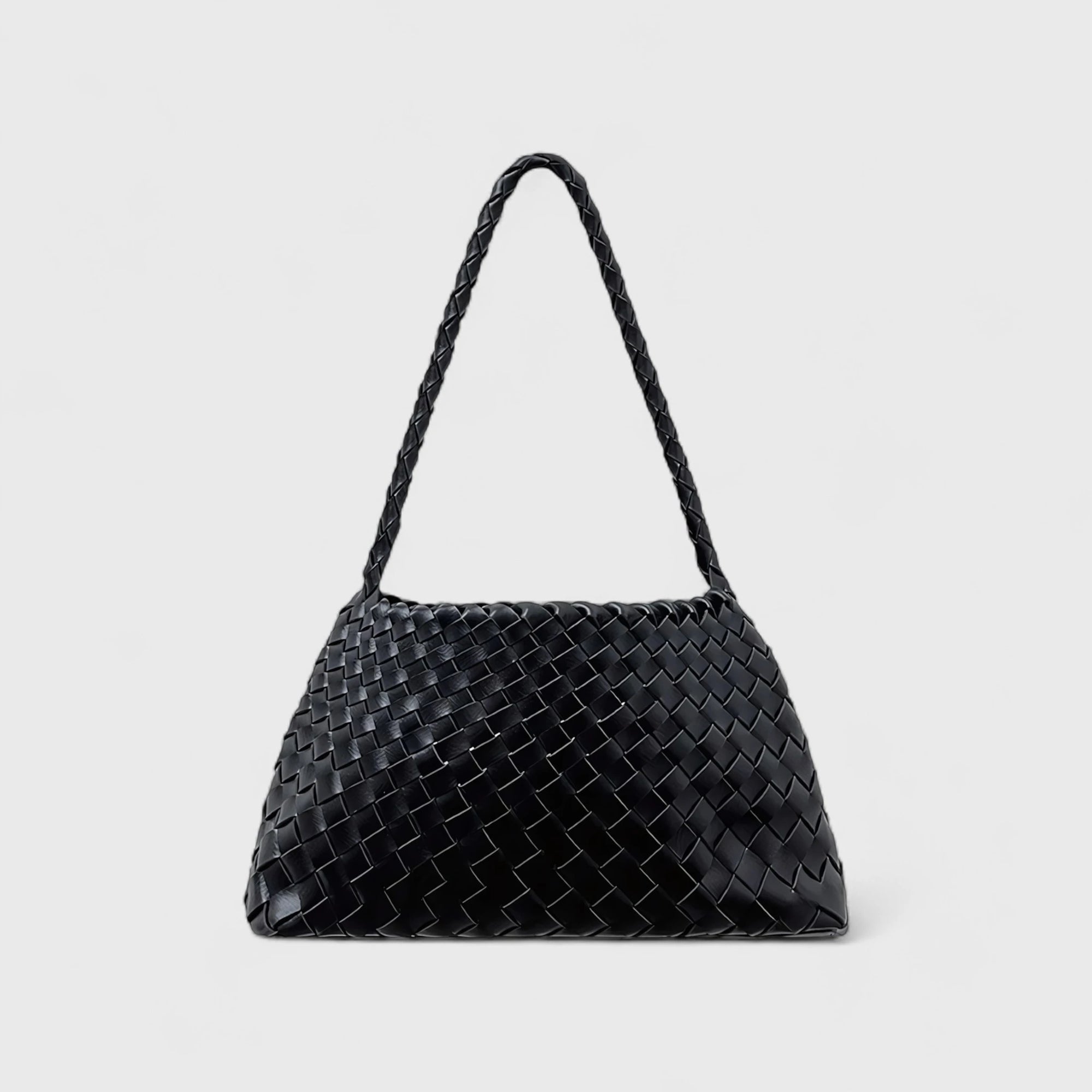 Caramel Canelé – Structured Woven Shoulder Bag