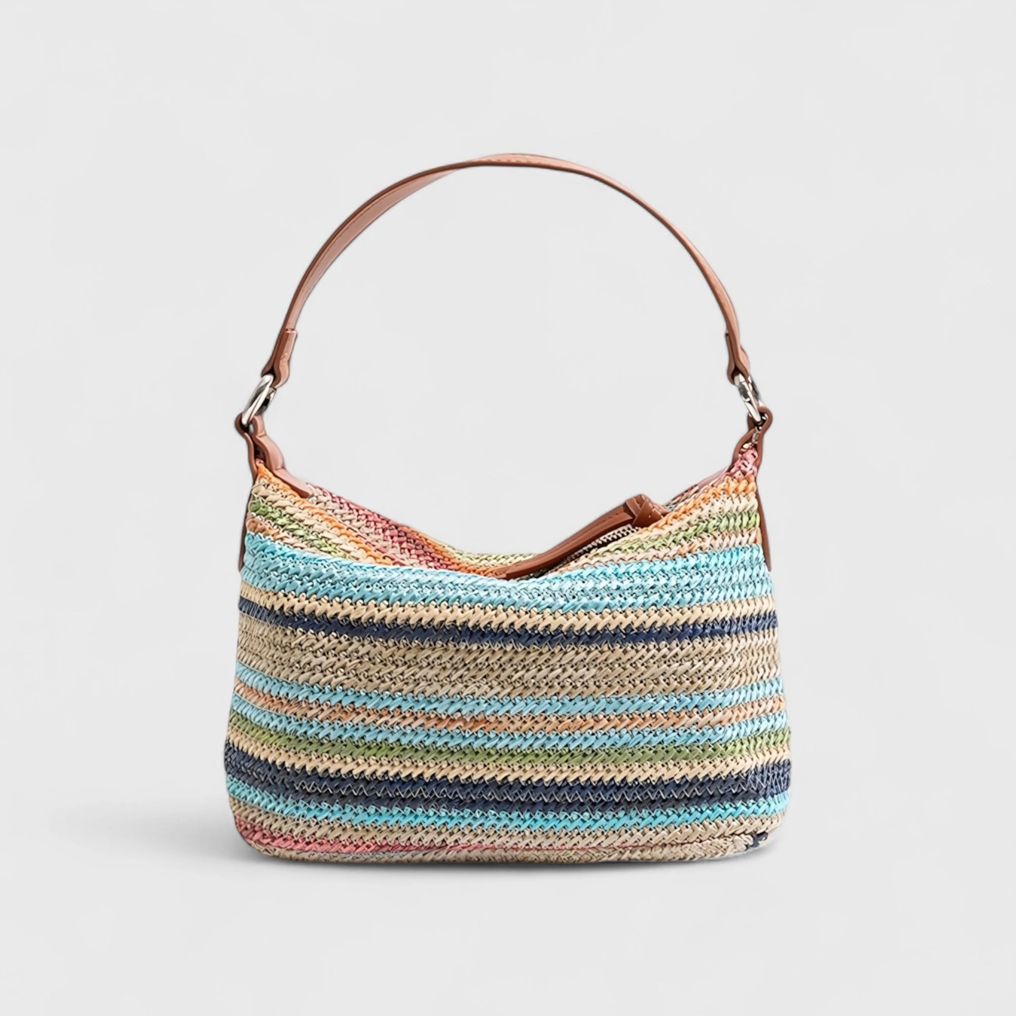 Rainbow Art - Handwoven Stripe Shoulder Bag
