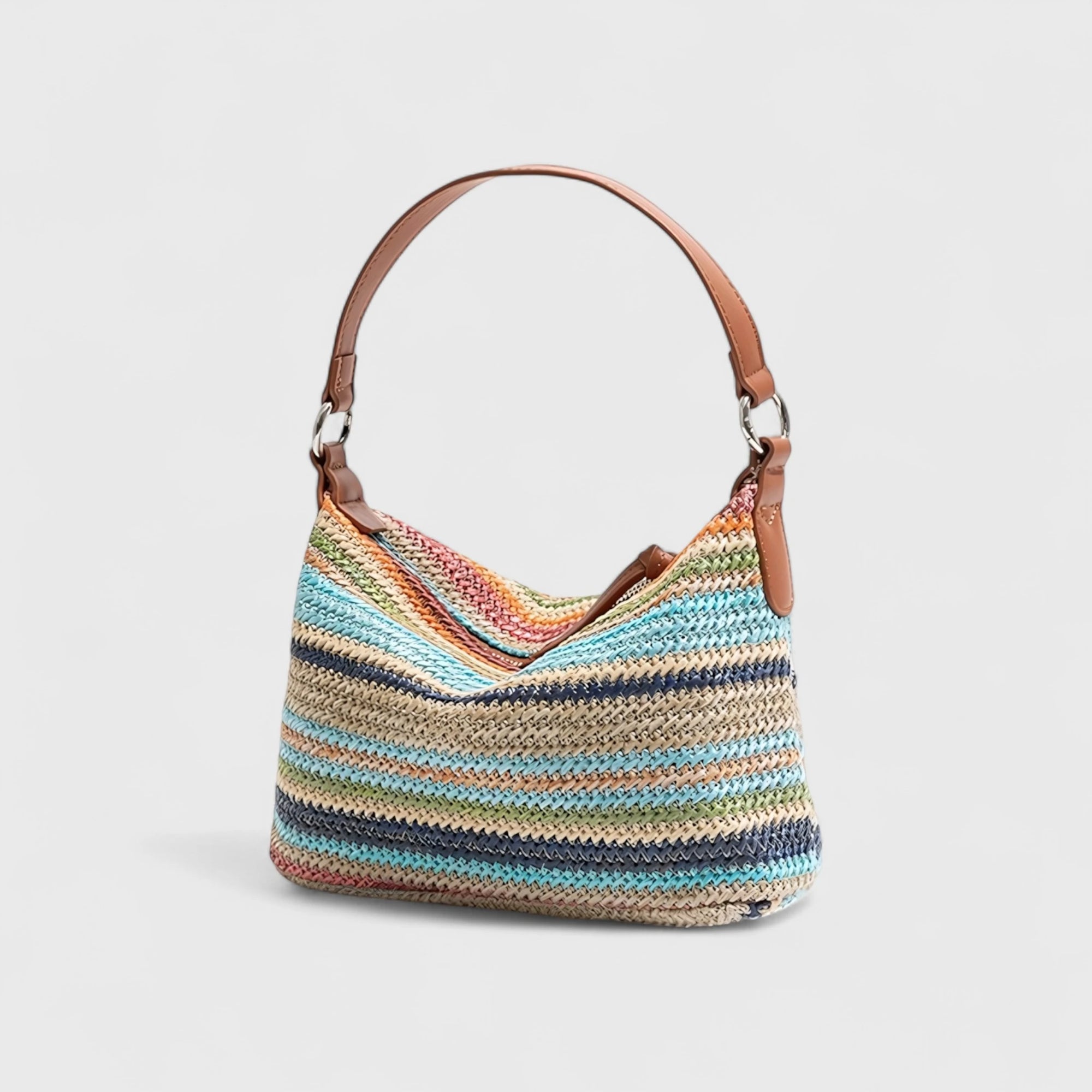 Rainbow Art - Handwoven Stripe Shoulder Bag