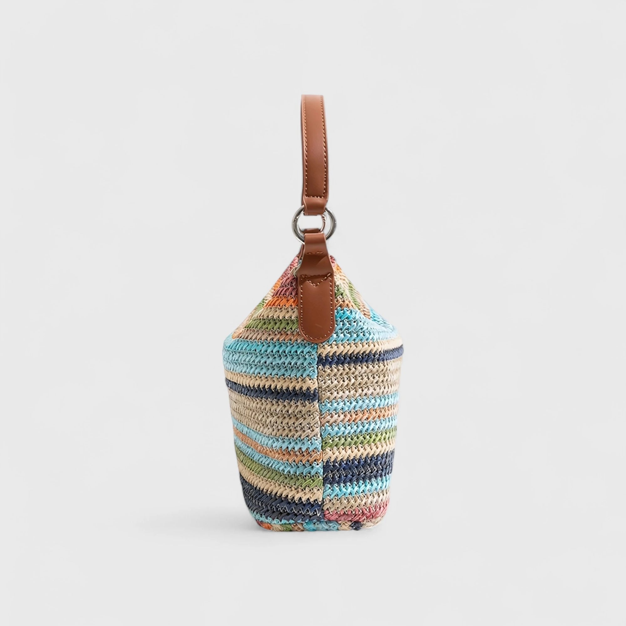 Rainbow Art - Handwoven Stripe Shoulder Bag