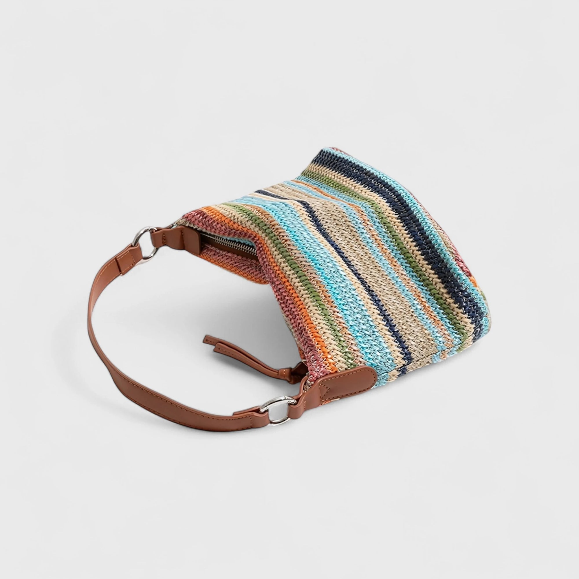 Rainbow Art - Handwoven Stripe Shoulder Bag