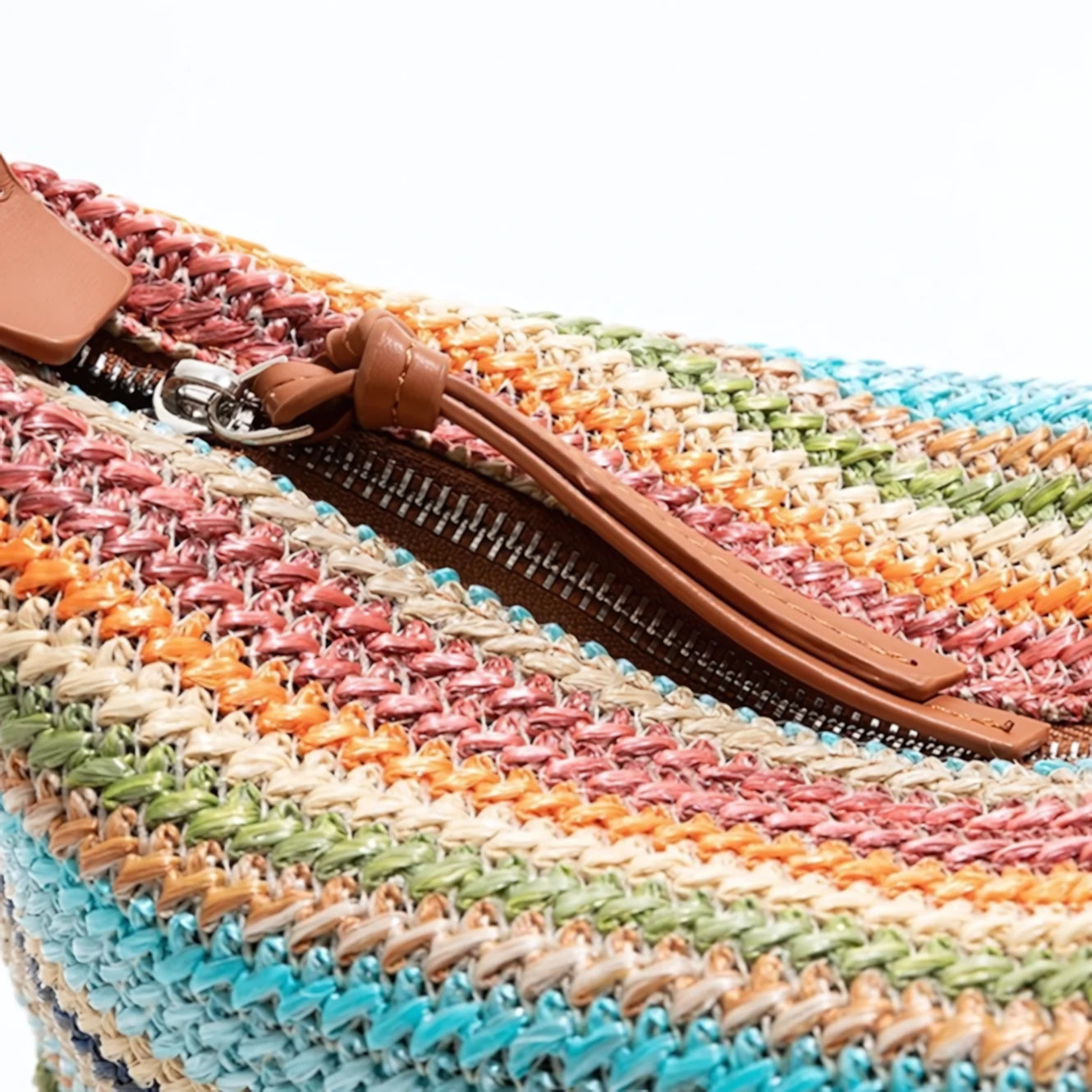 Rainbow Art - Handwoven Stripe Shoulder Bag