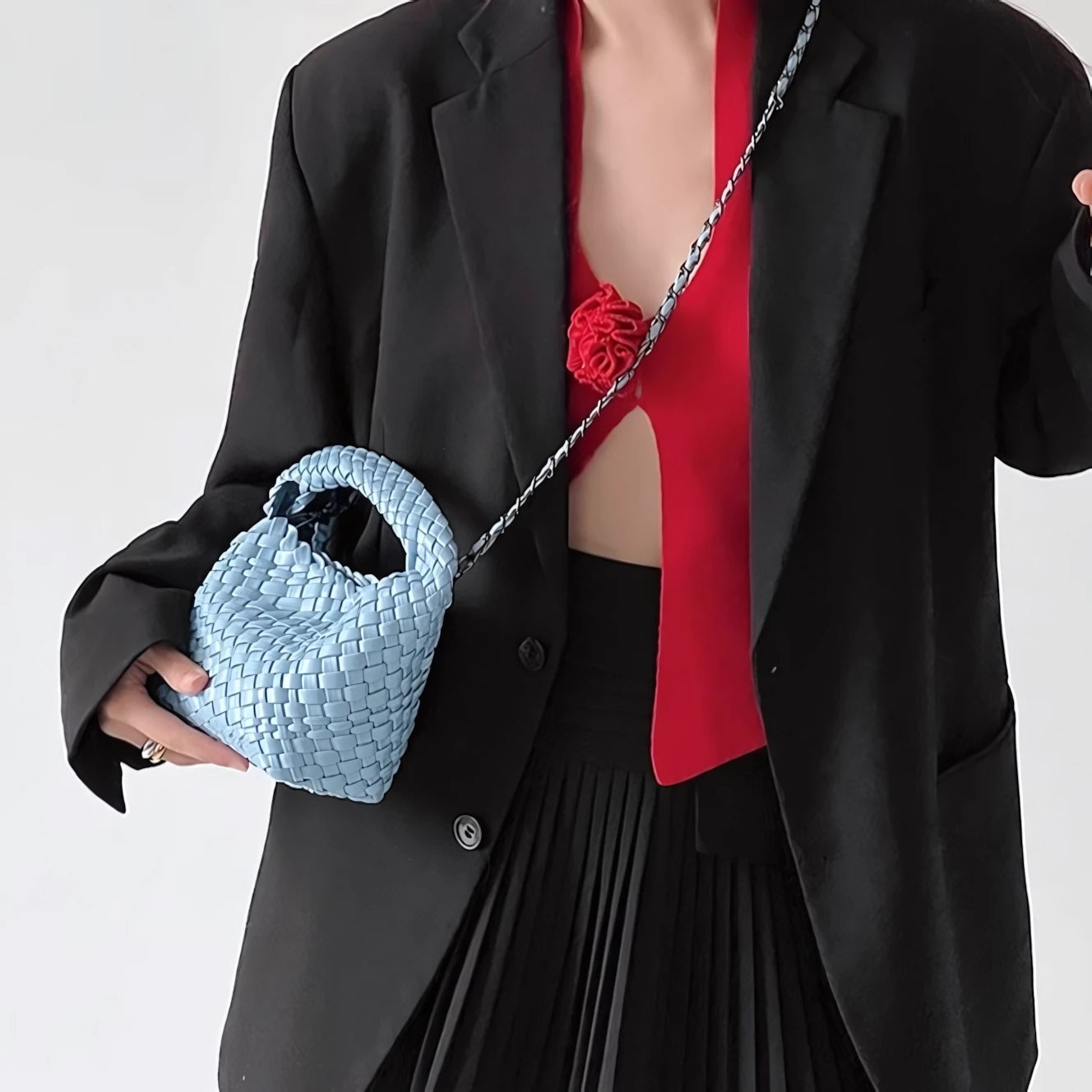 Sweet Escape - Mini Woven Bucket Bag