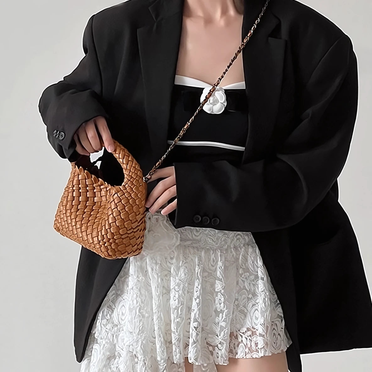 Sweet Escape - Mini Woven Bucket Bag