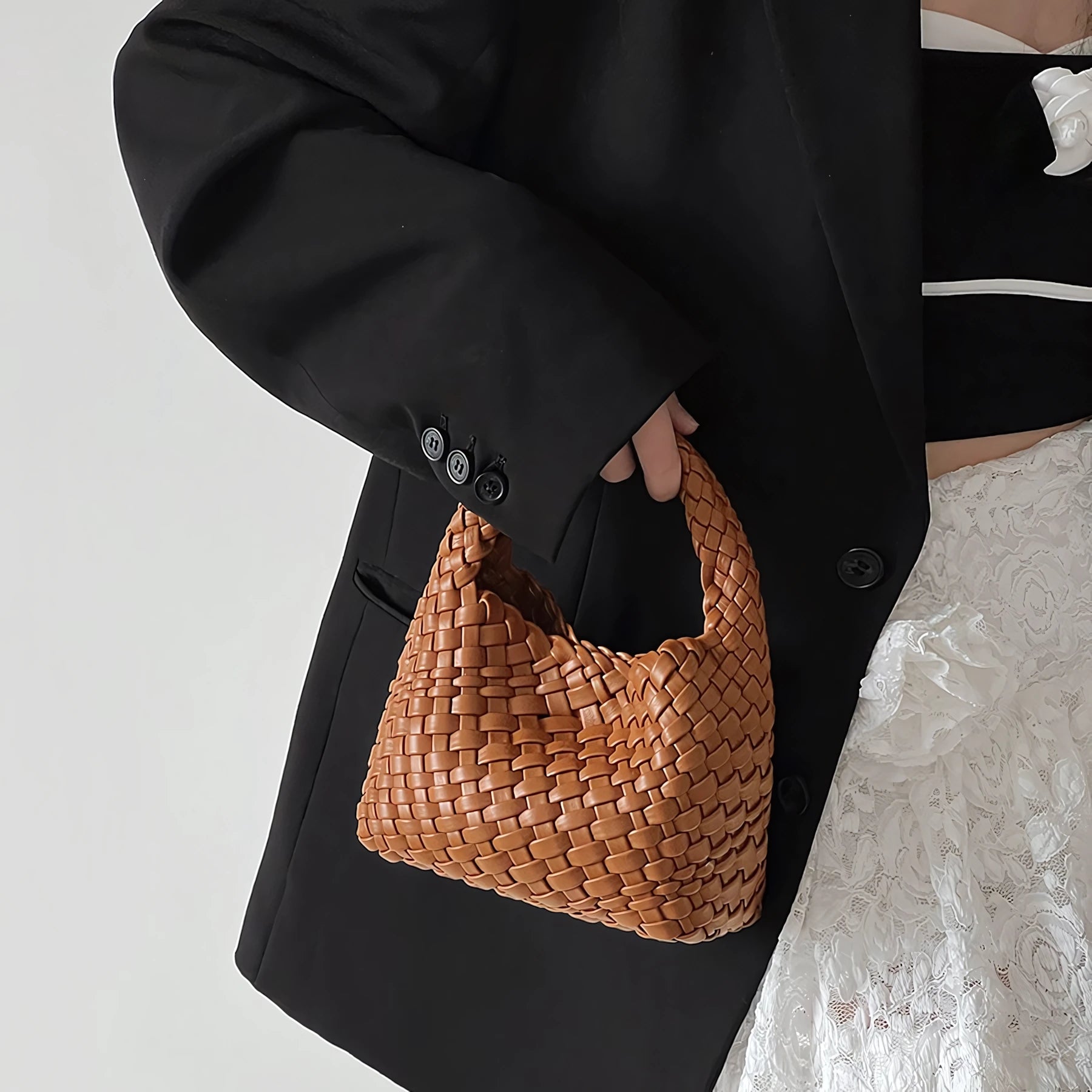 Sweet Escape - Mini Woven Bucket Bag