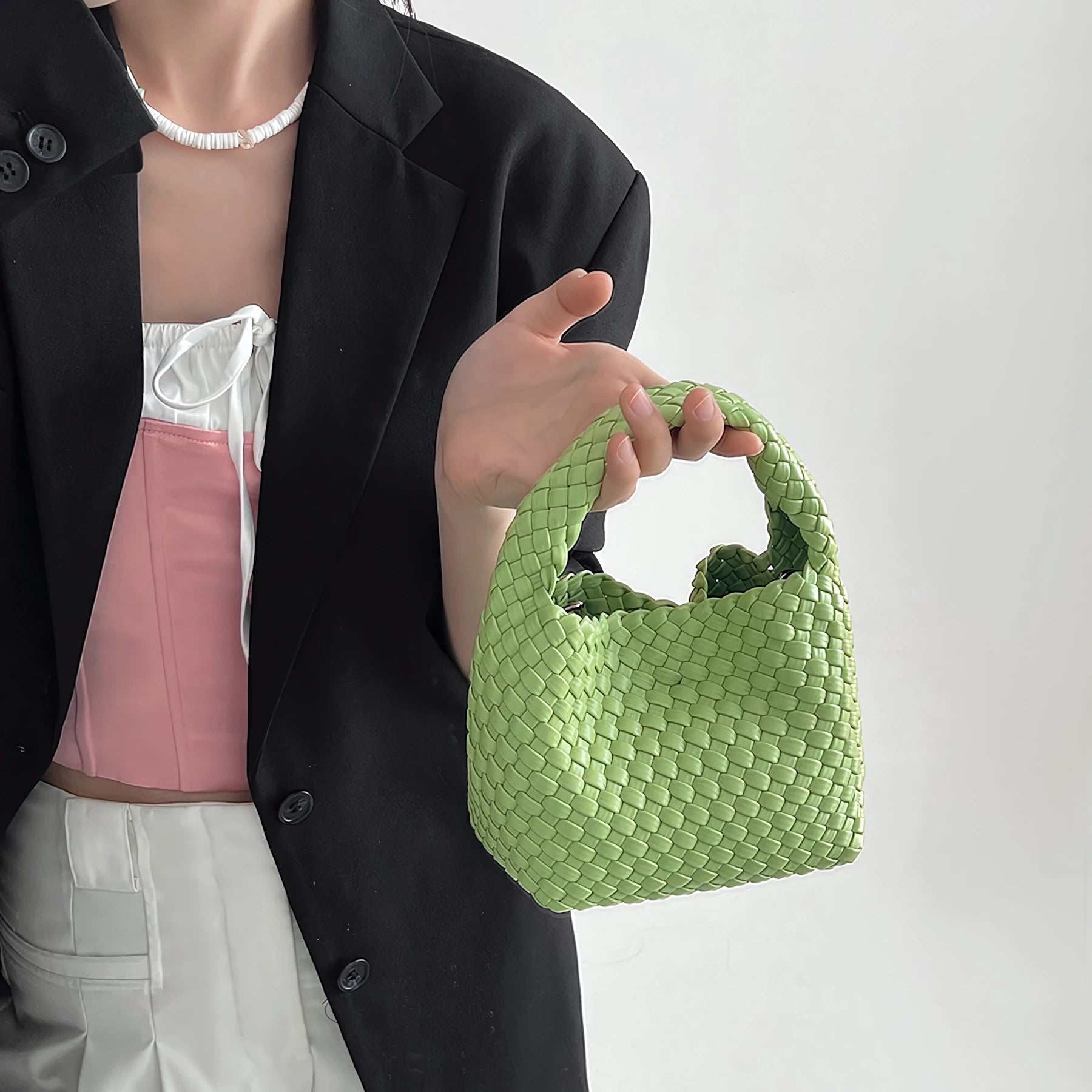 Sweet Escape - Mini Woven Bucket Bag
