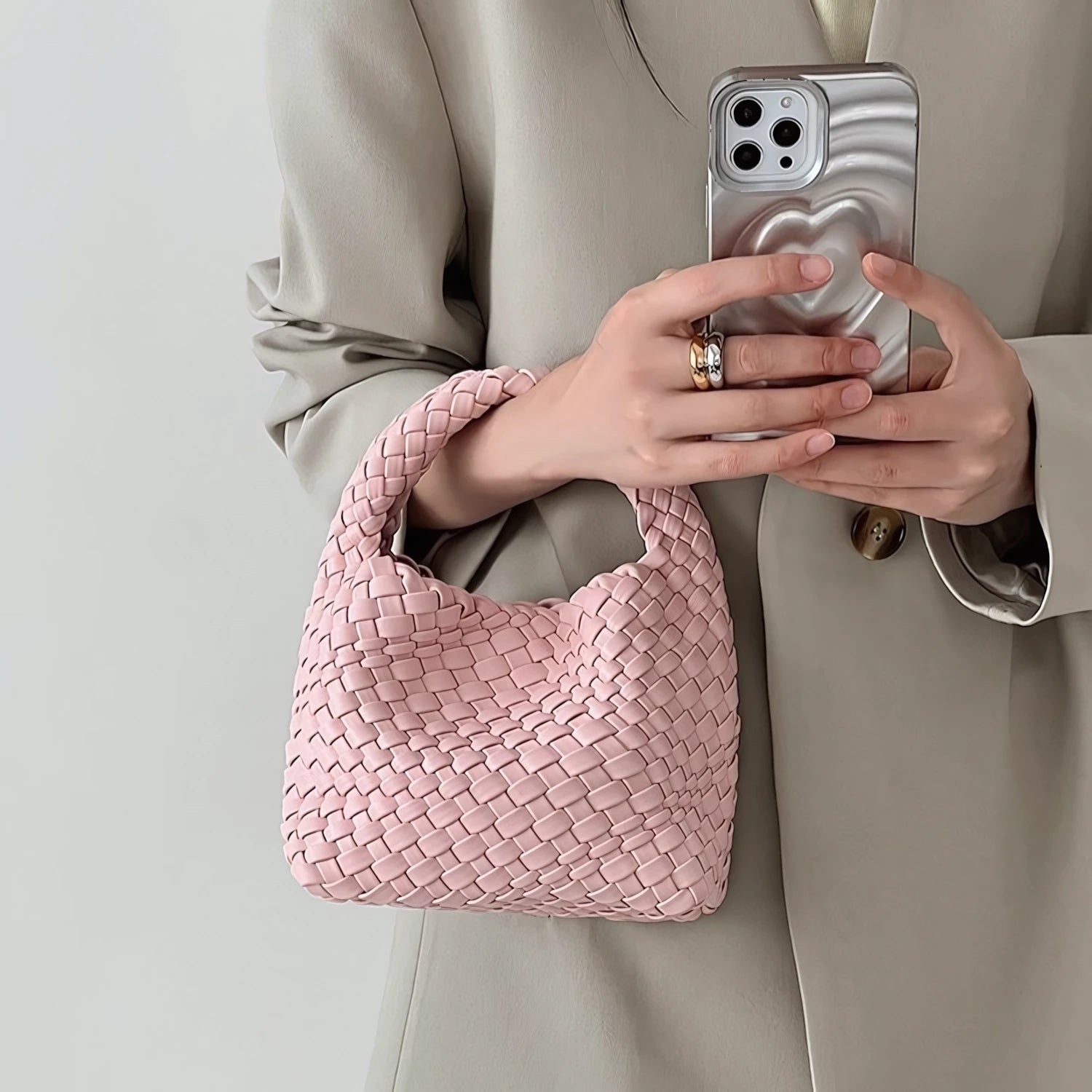 Sweet Escape - Mini Woven Bucket Bag