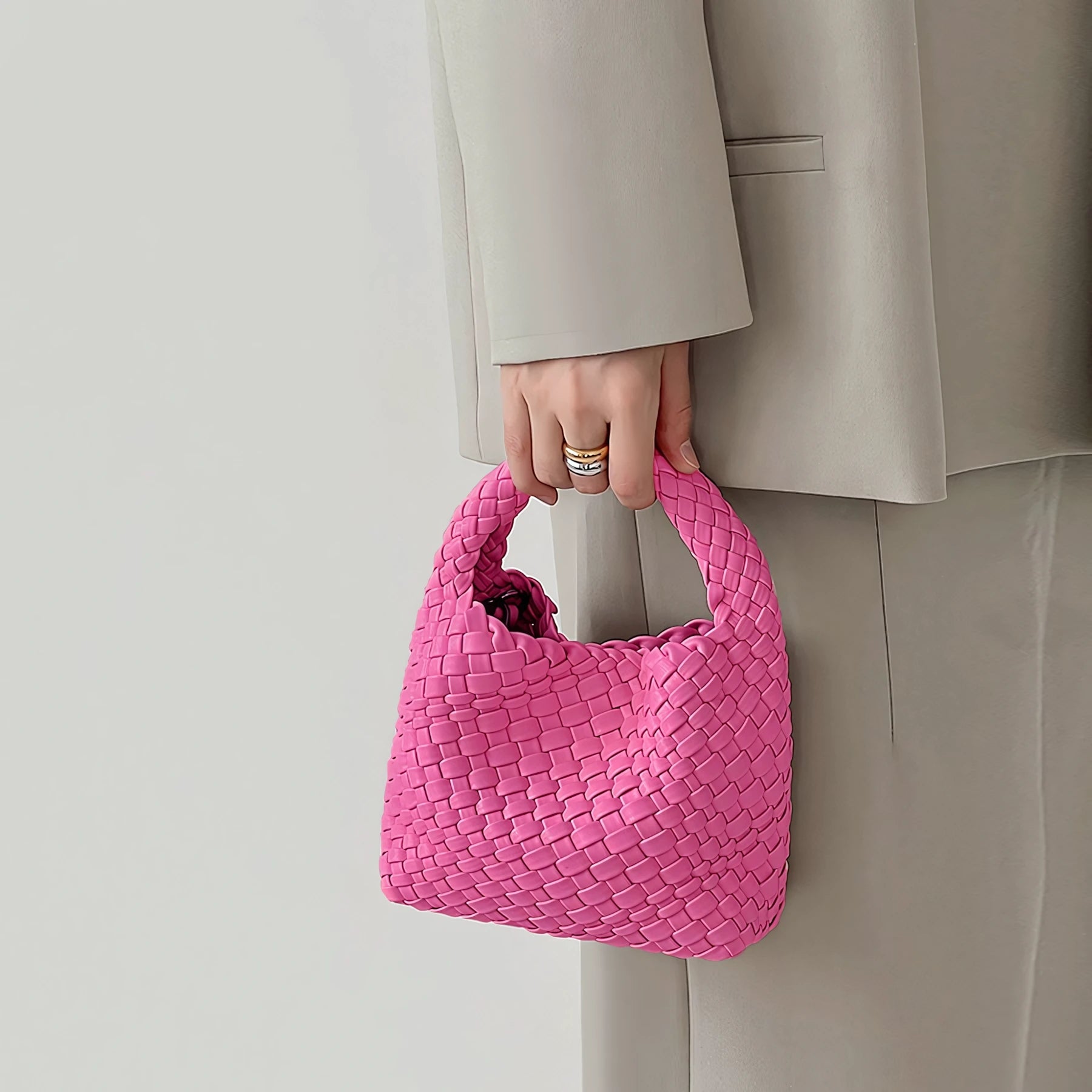 Sweet Escape - Mini Woven Bucket Bag