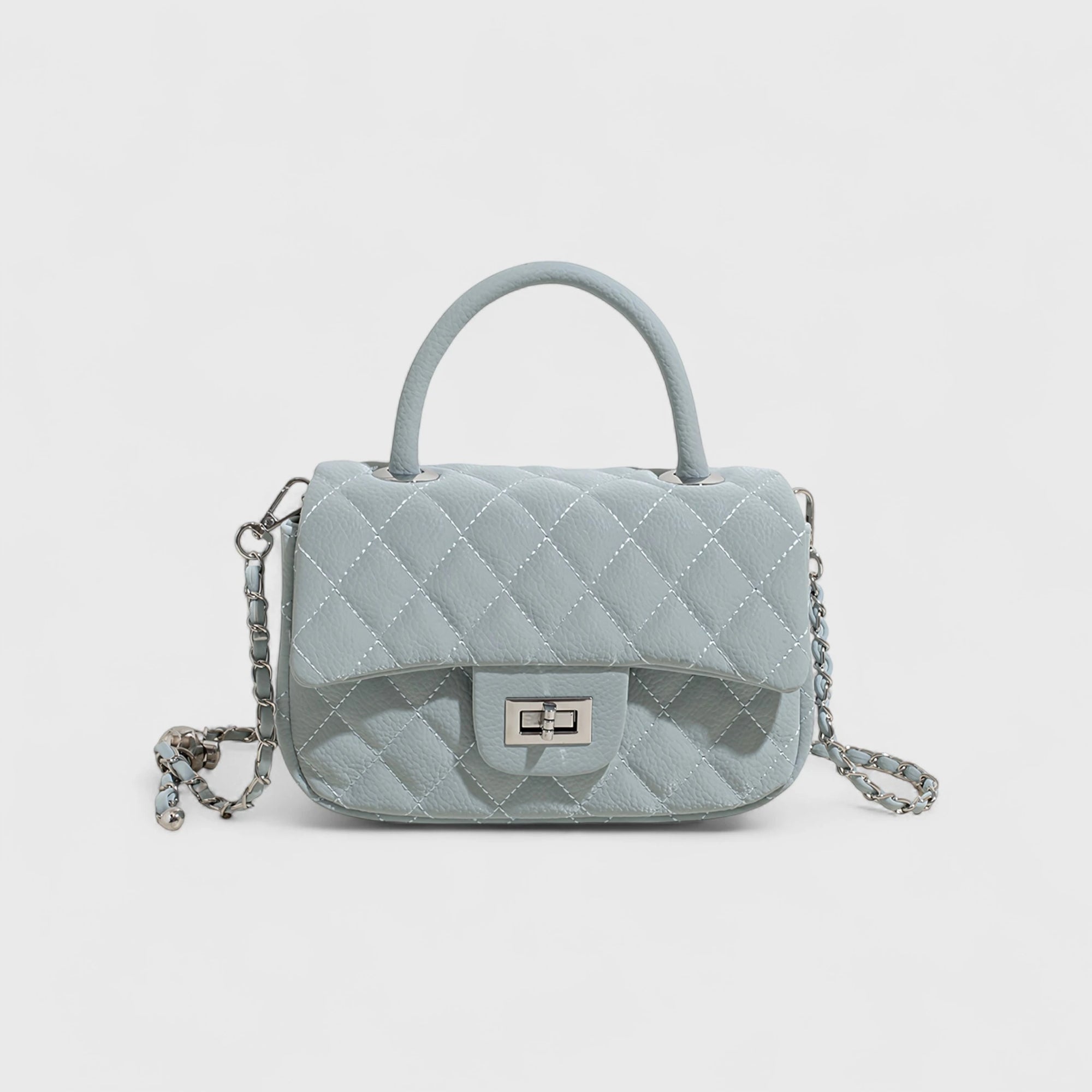 Chic Quilted Chain Crossbody Box Bag
