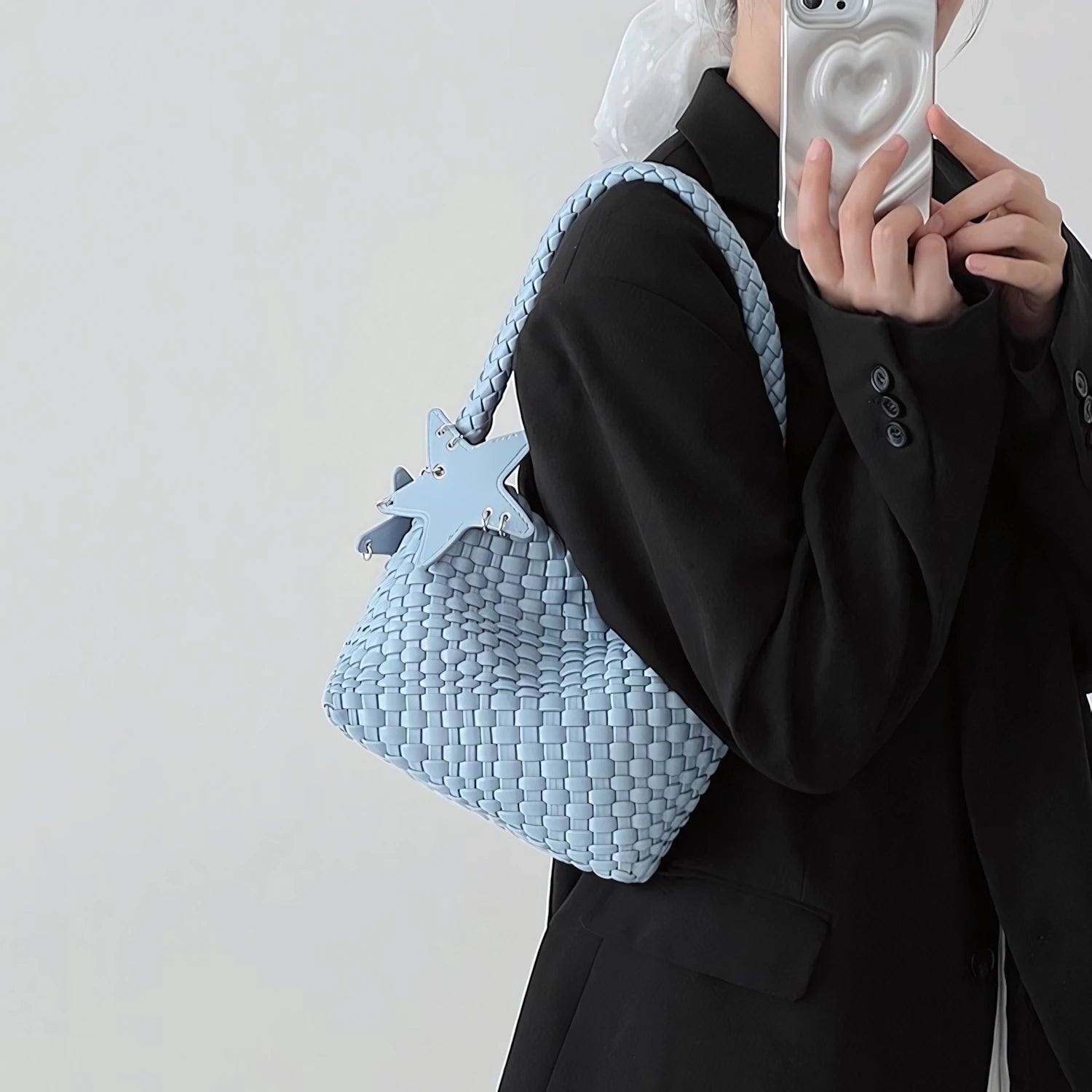 Starshine Knot – Handwoven Bucket Bag