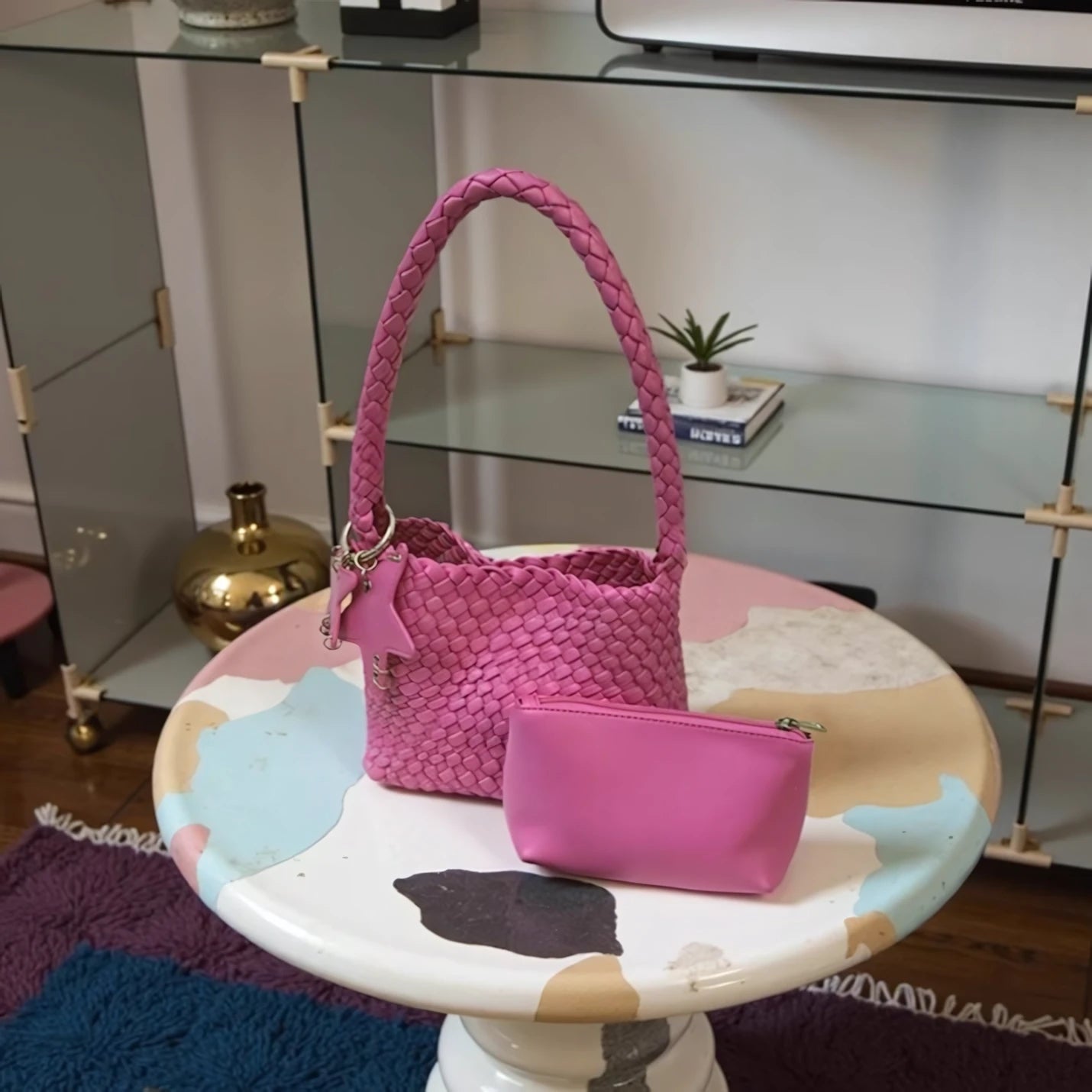 Starshine Knot – Handwoven Bucket Bag
