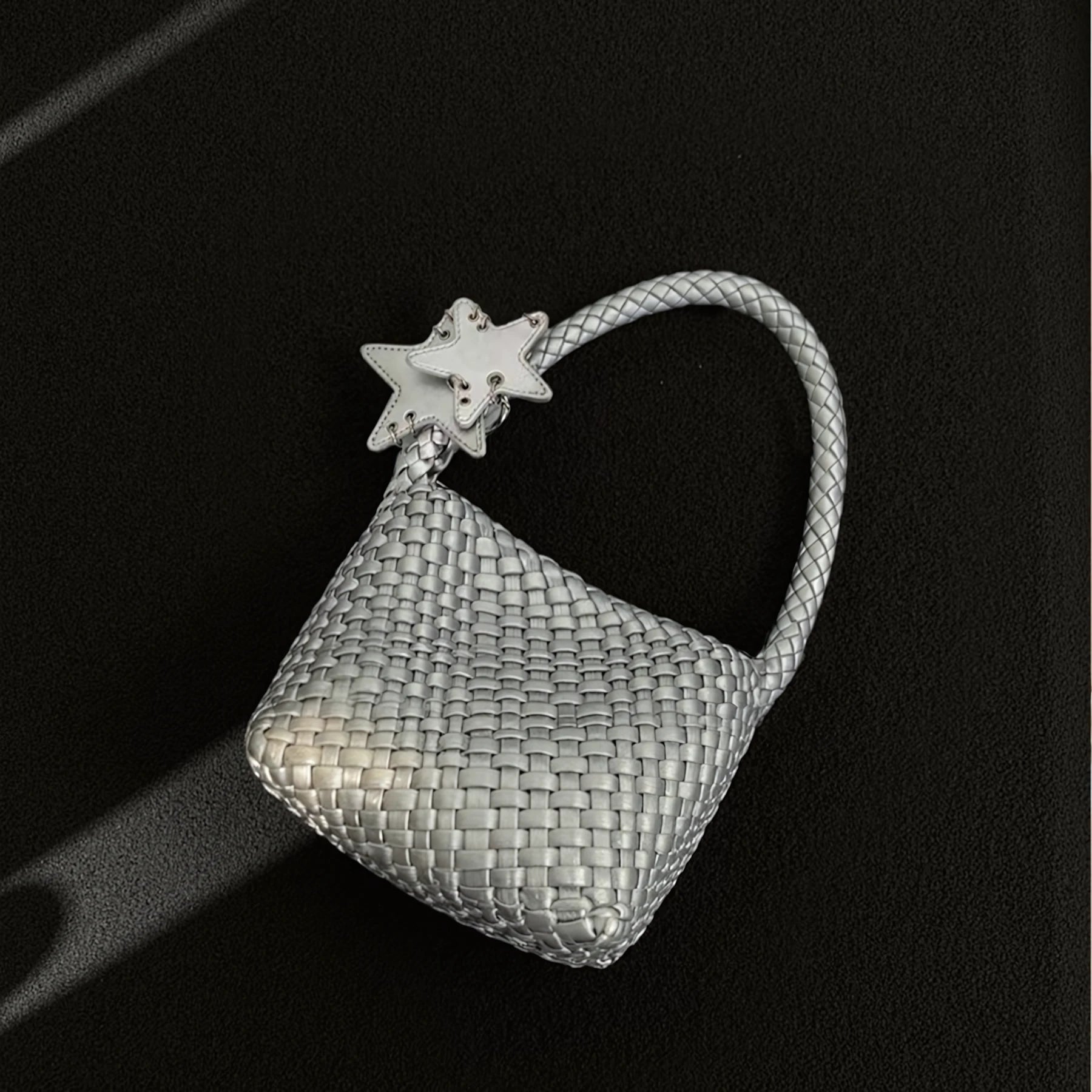 Starshine Knot – Handwoven Bucket Bag