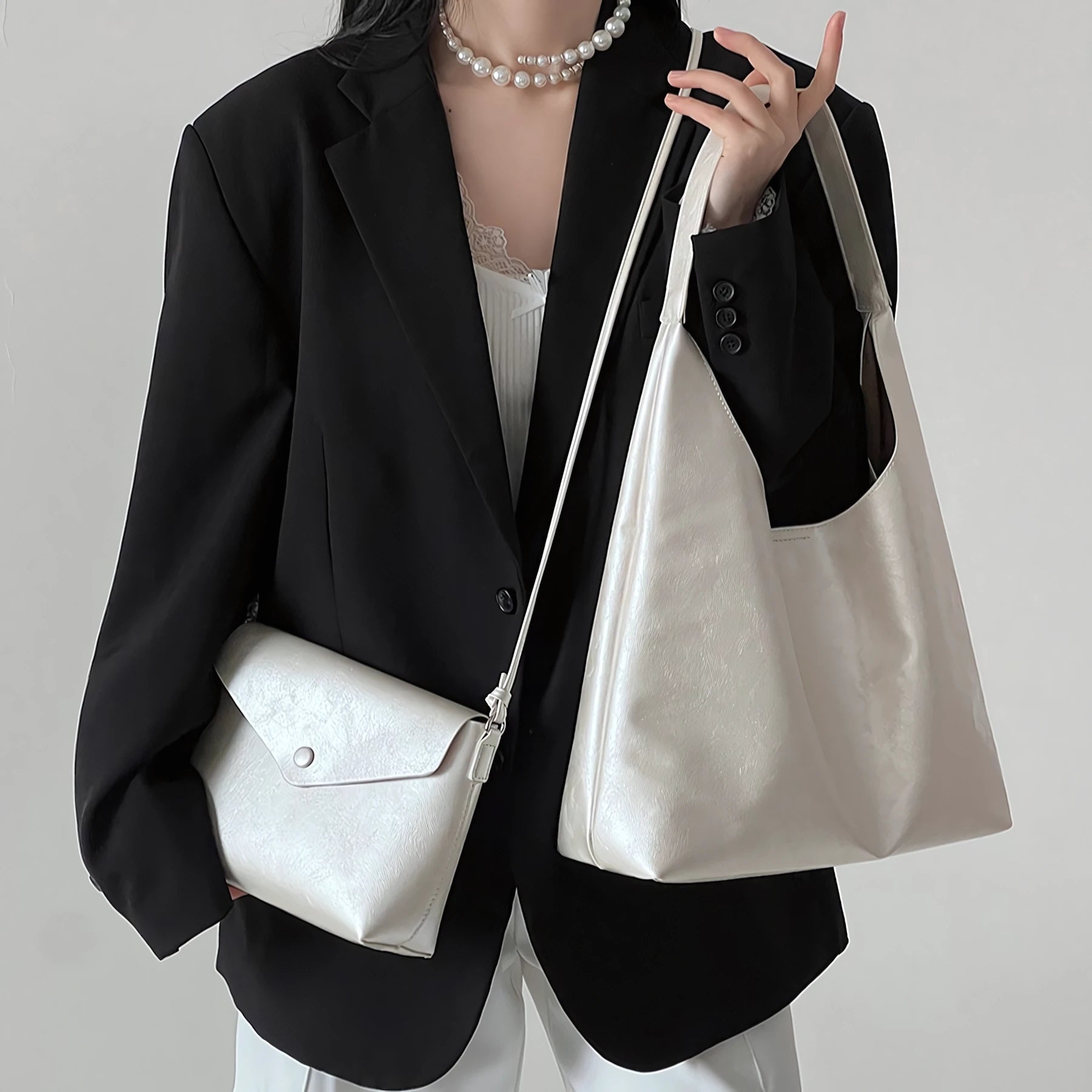Tide Soft – Pearl Sheen Double Tote