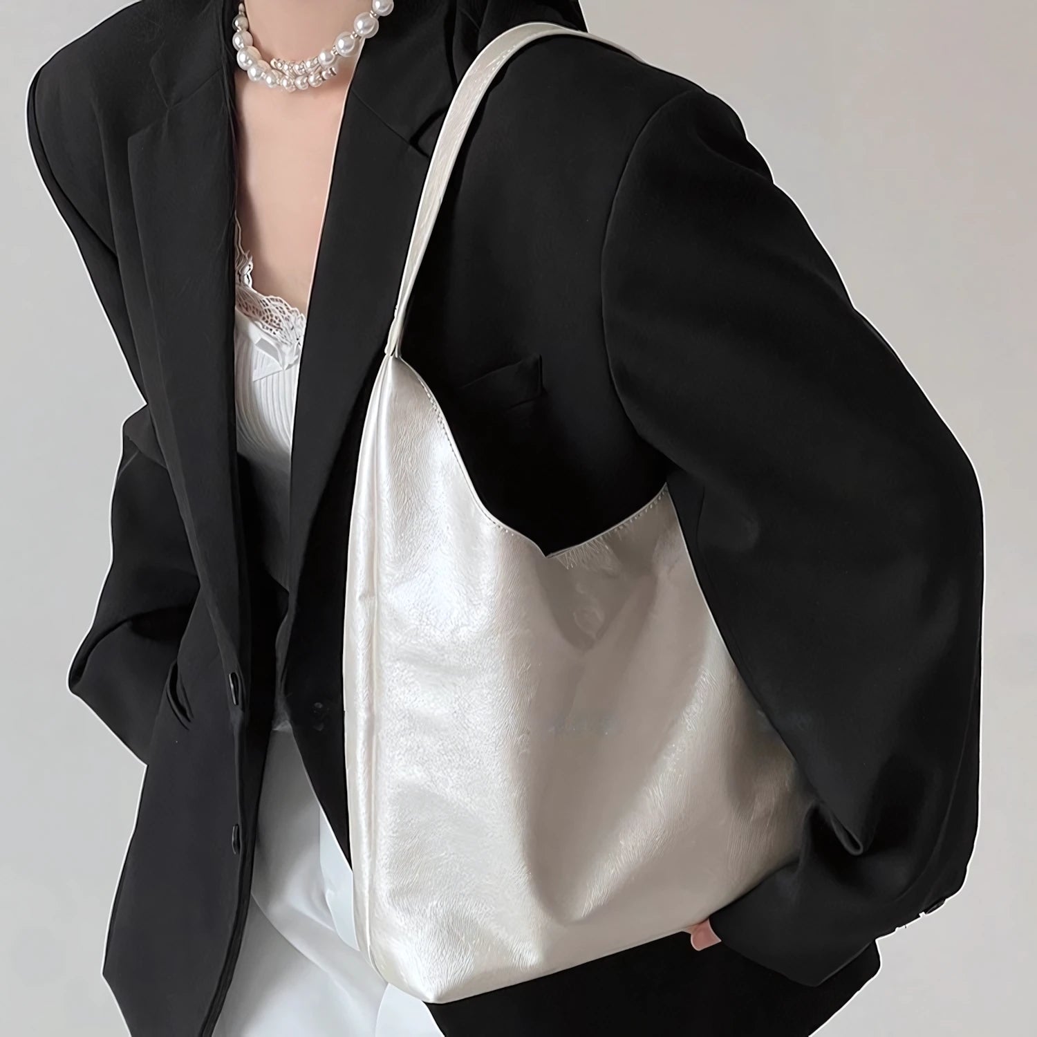 Tide Soft – Pearl Sheen Double Tote