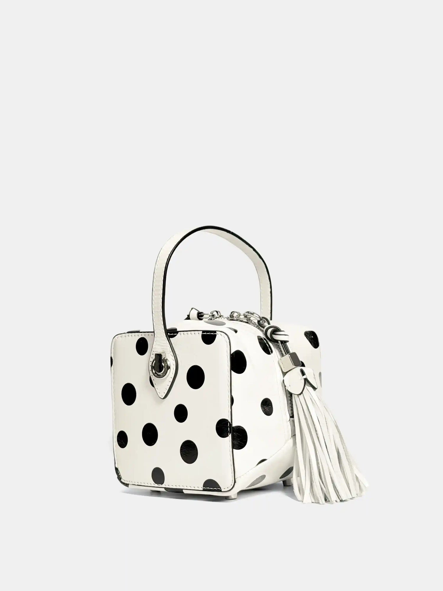 Polka Dots Cube · Tassel Box Bag