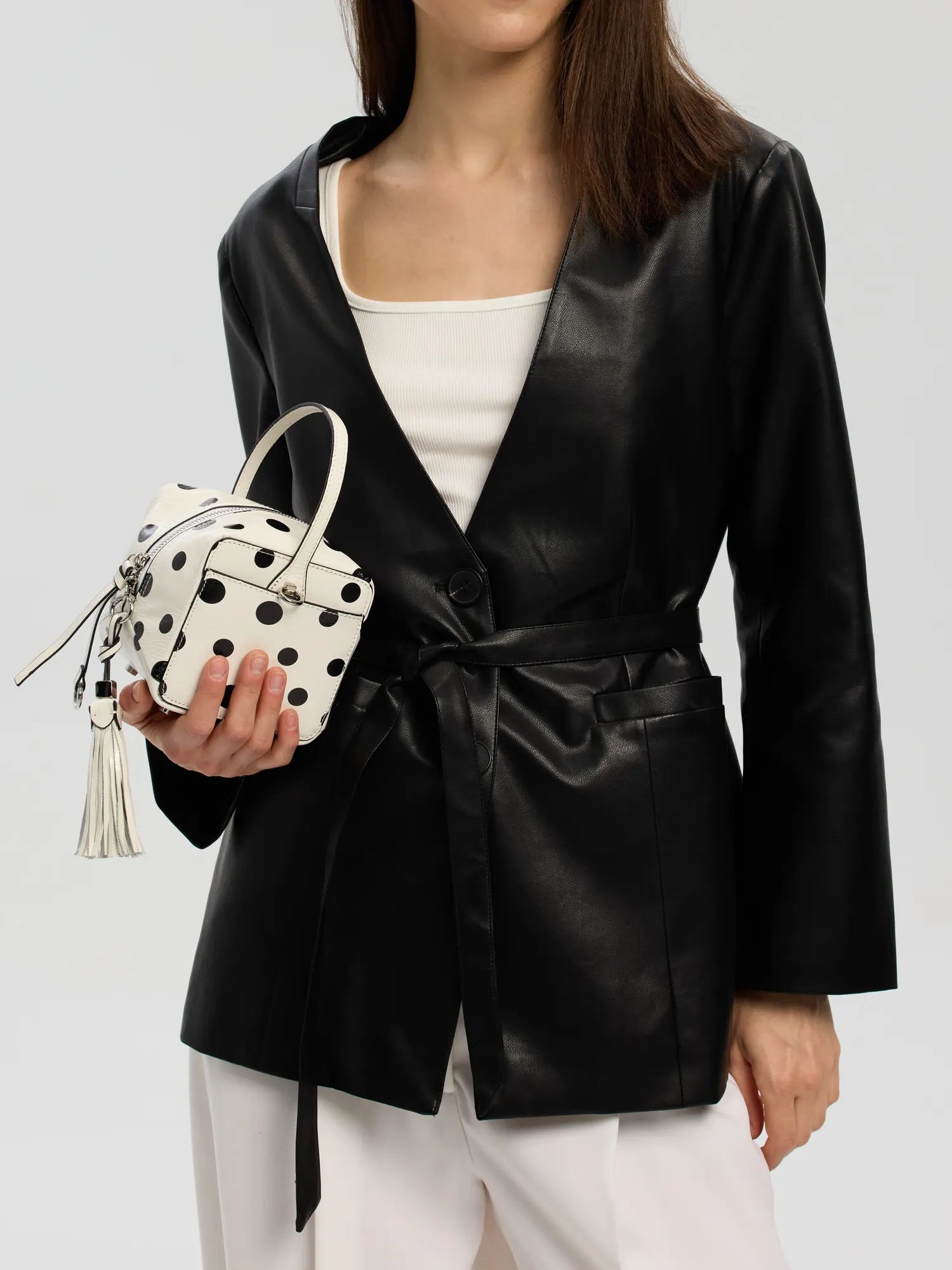 Polka Dots Cube · Tassel Box Bag