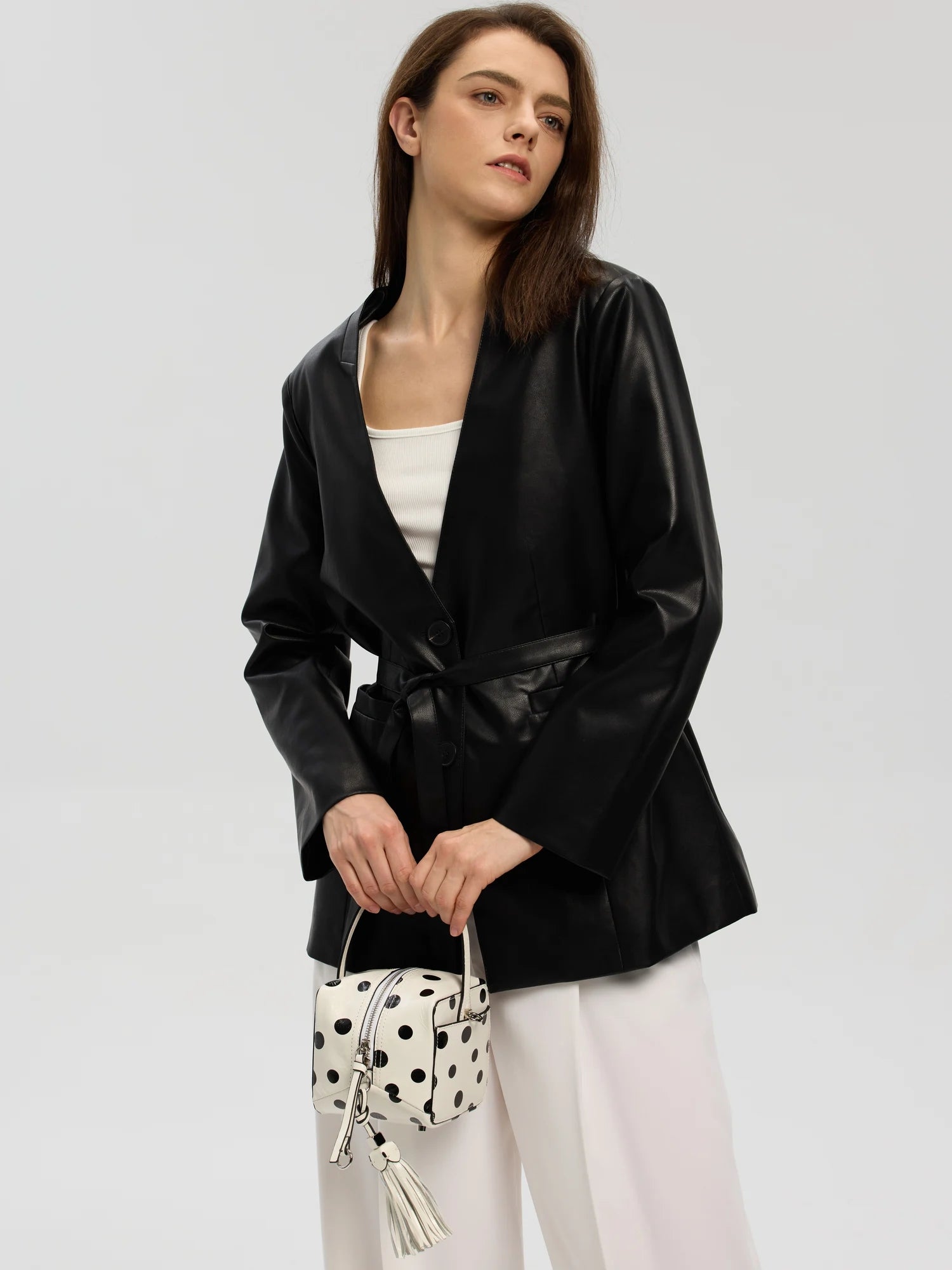 Polka Dots Cube · Tassel Box Bag