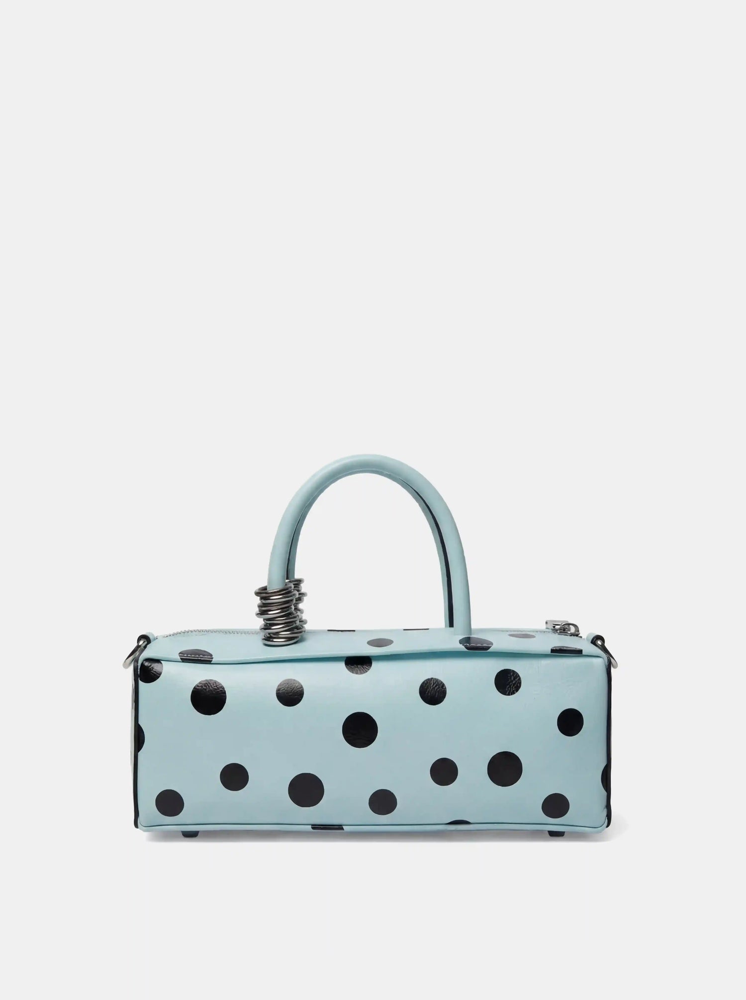 The Bar Structured Baguette · Mint Polka Dot Leather