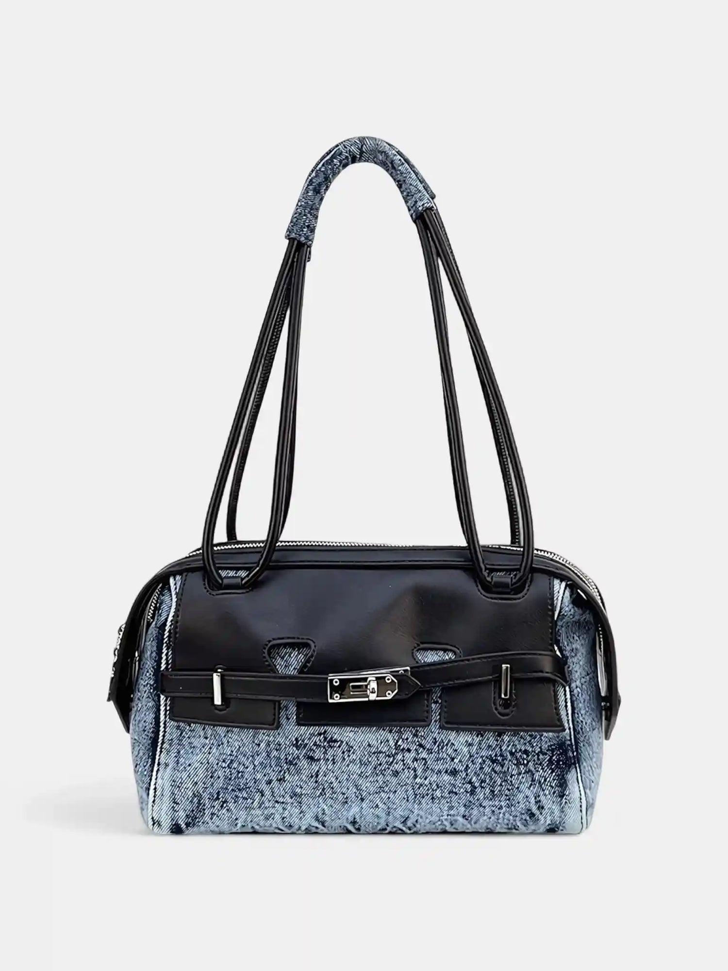 Blue Highway - Triple-Zip Denim Bowling Bag