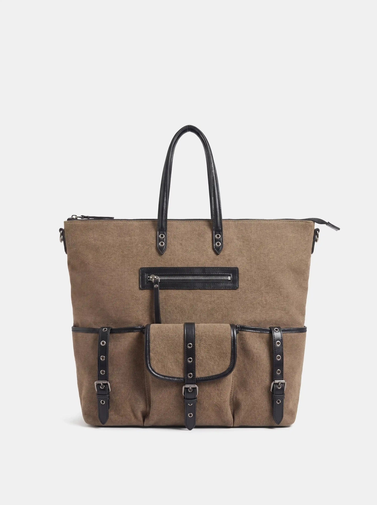 The Nomad-Utility Convertible Backpack · Dune Canvas & Leather