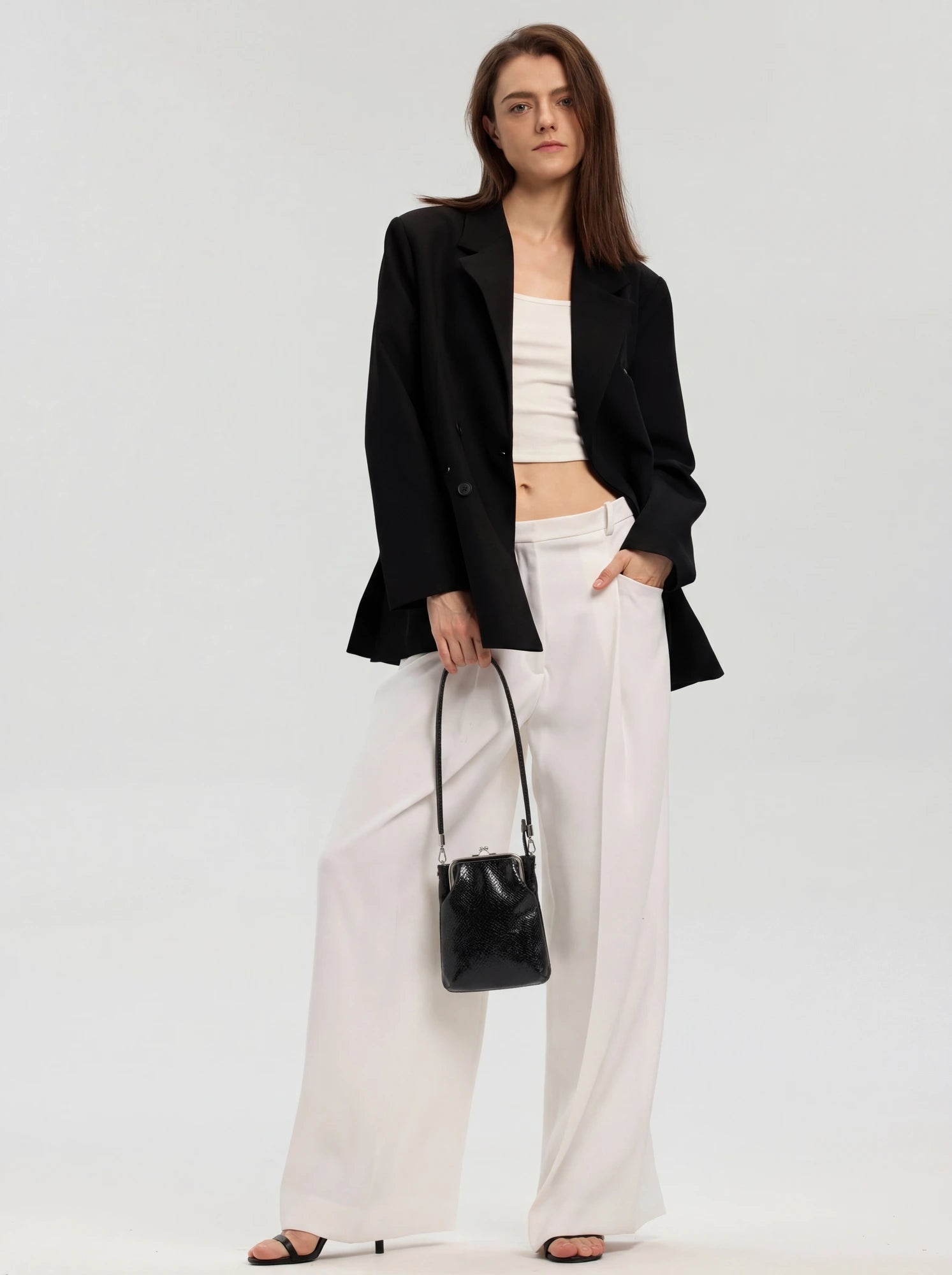 The Neo-Vintage Kiss-Lock Bag · Midnight Black Snake