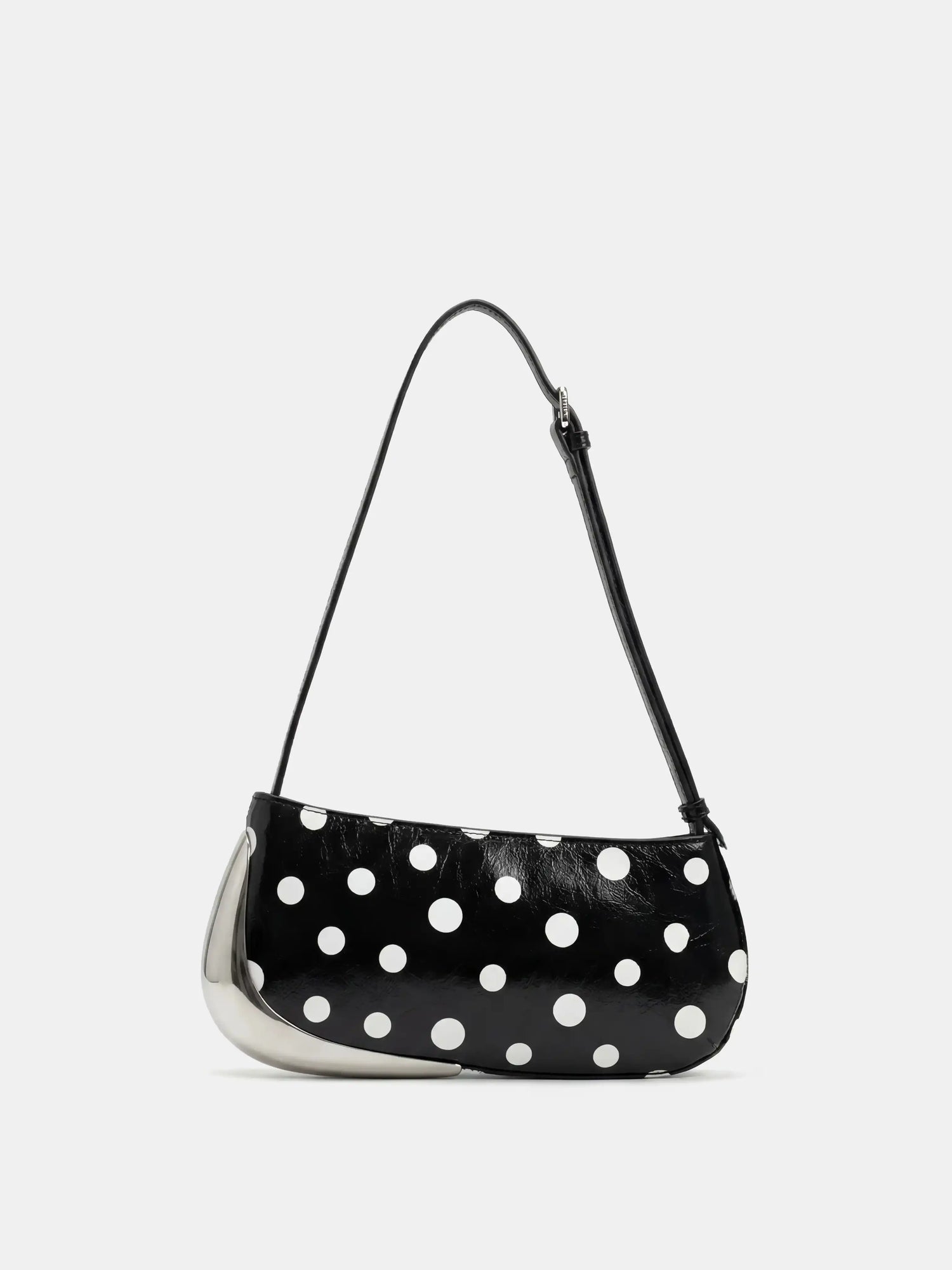 The Avant Metal-Corner Baguette · Black Polka Dot