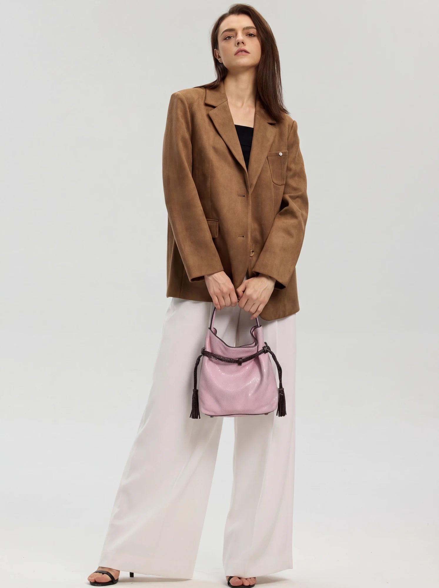The Serpent Bucket Bag · Pink Snake